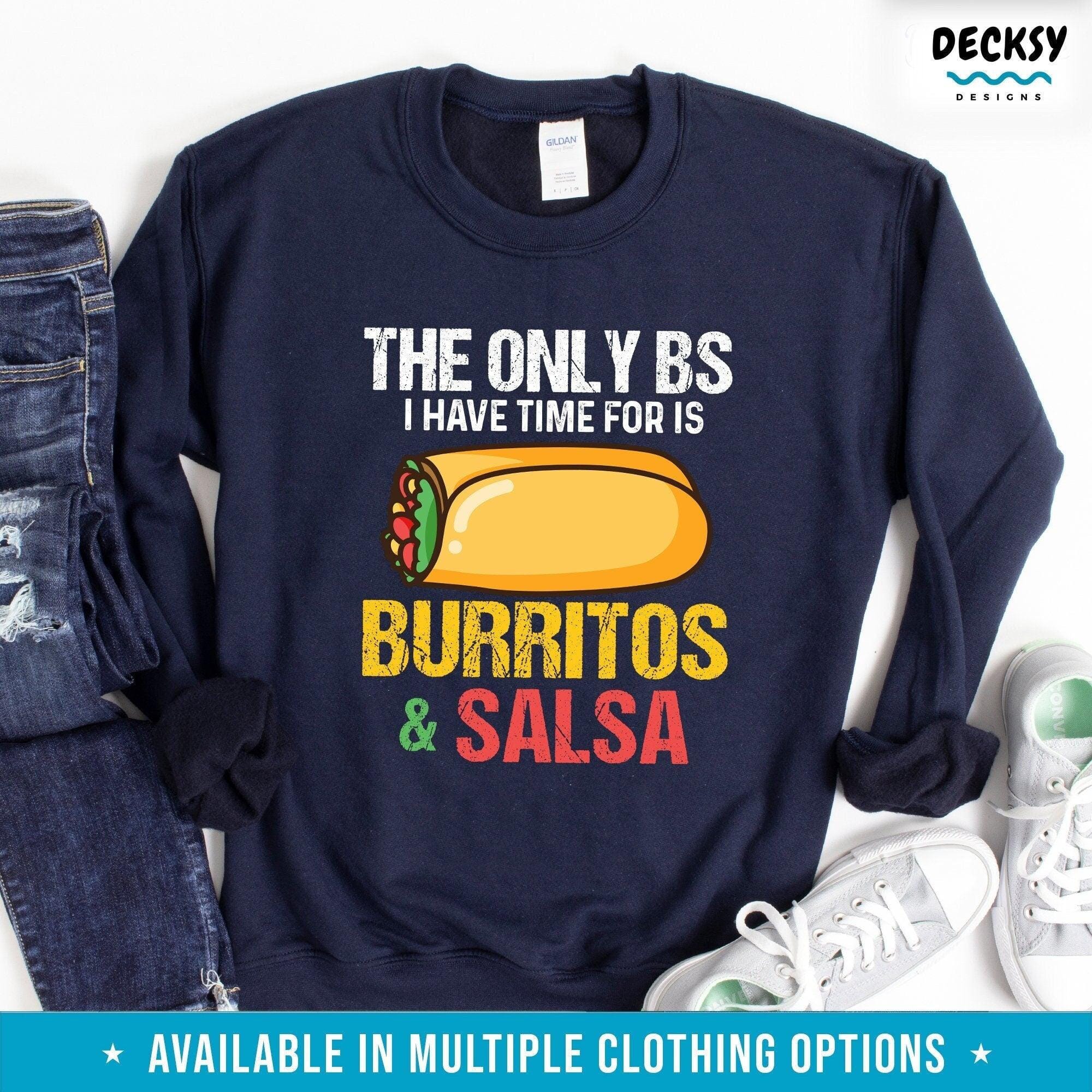 Burrito Shirt, Salsa Lover Gift-Clothing:Gender-Neutral Adult Clothing:Tops & Tees:T-shirts:Graphic Tees-DecksyDesigns