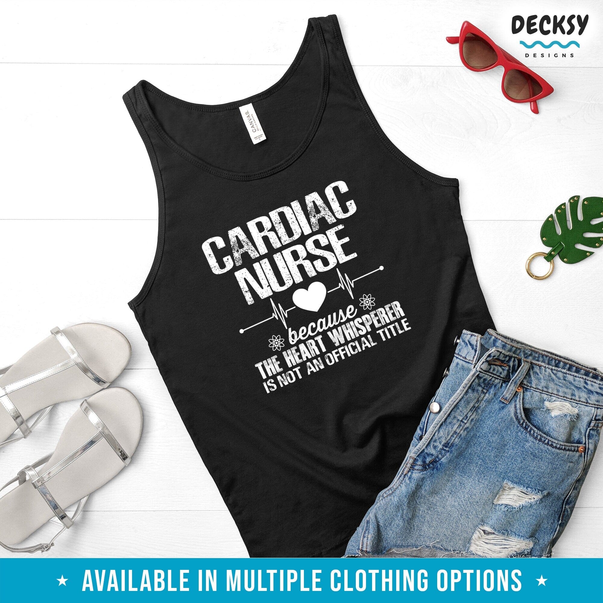 Cardiac Nurse Shirt, Nurse Gift-Clothing:Gender-Neutral Adult Clothing:Tops & Tees:T-shirts:Graphic Tees-DecksyDesigns