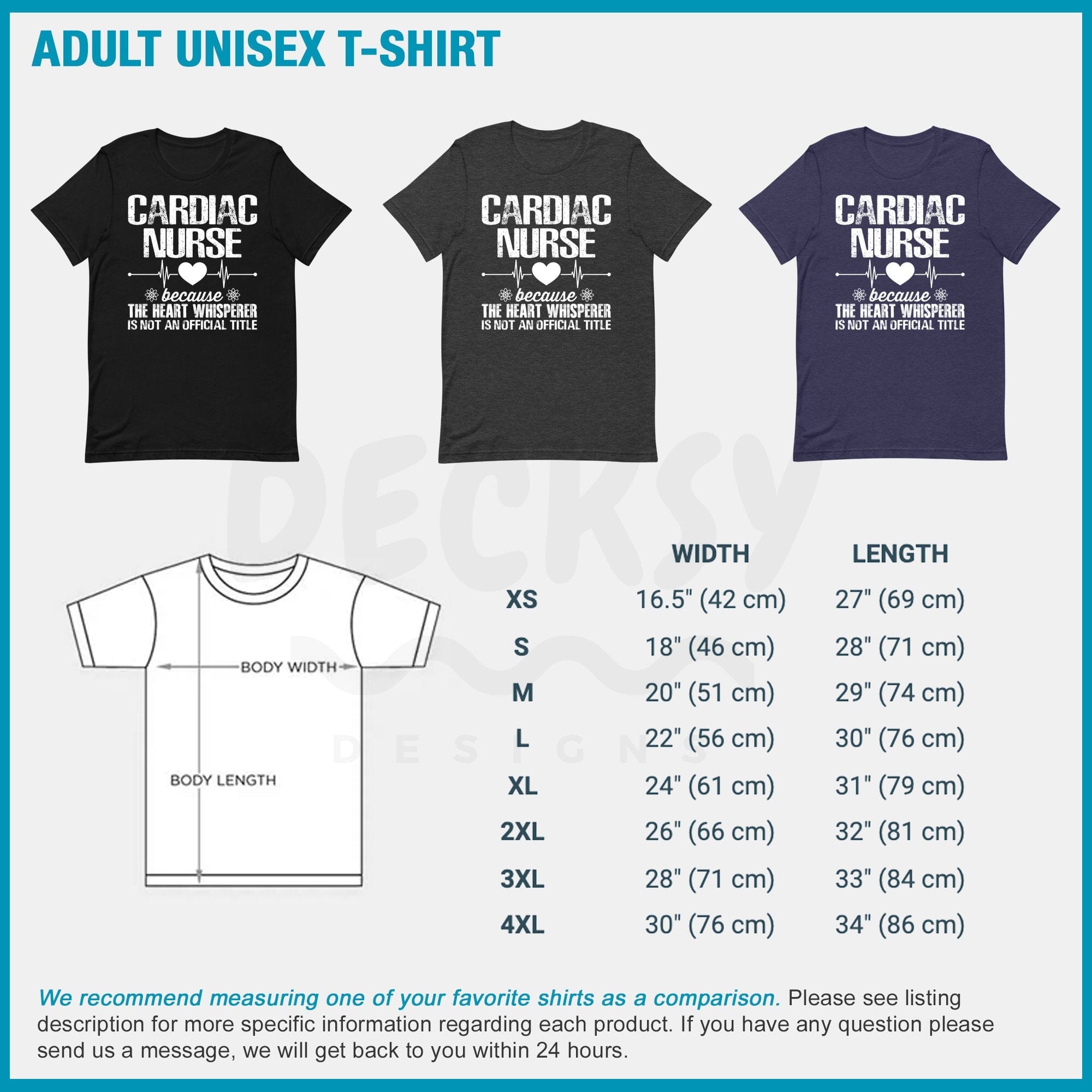 Cardiac Nurse Shirt, Nurse Gift-Clothing:Gender-Neutral Adult Clothing:Tops & Tees:T-shirts:Graphic Tees-DecksyDesigns