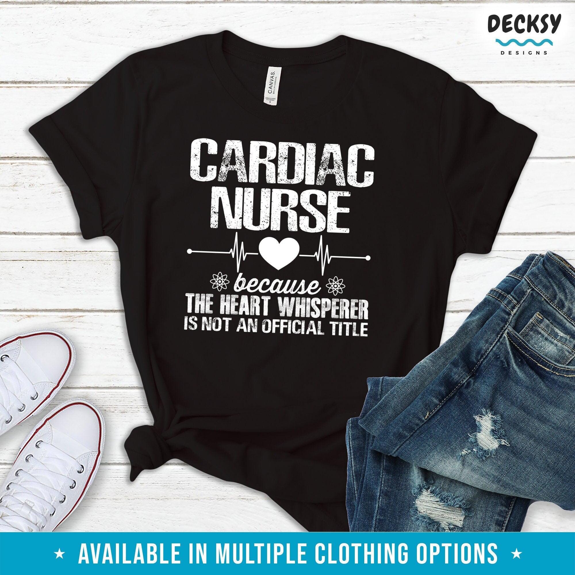 Cardiac Nurse Shirt, Nurse Gift-Clothing:Gender-Neutral Adult Clothing:Tops & Tees:T-shirts:Graphic Tees-DecksyDesigns