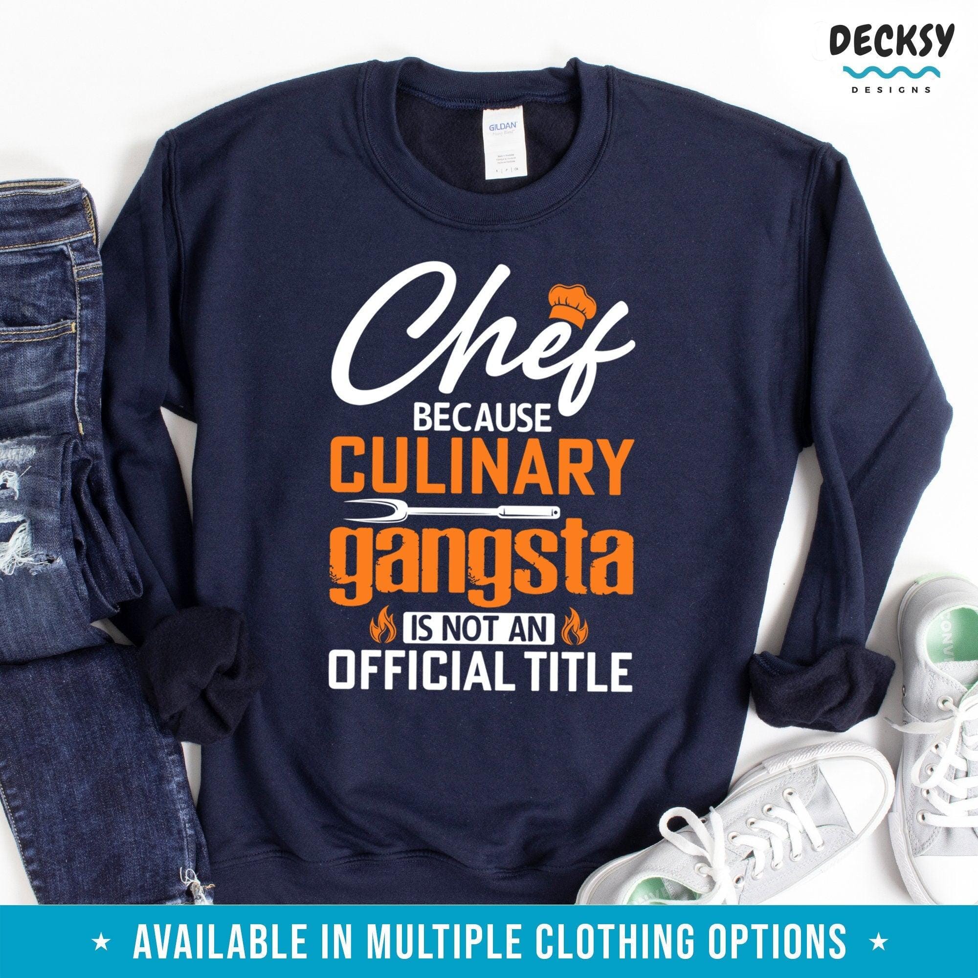 Chef Shirt, Cooking Gift-Clothing:Gender-Neutral Adult Clothing:Tops & Tees:T-shirts:Graphic Tees-DecksyDesigns