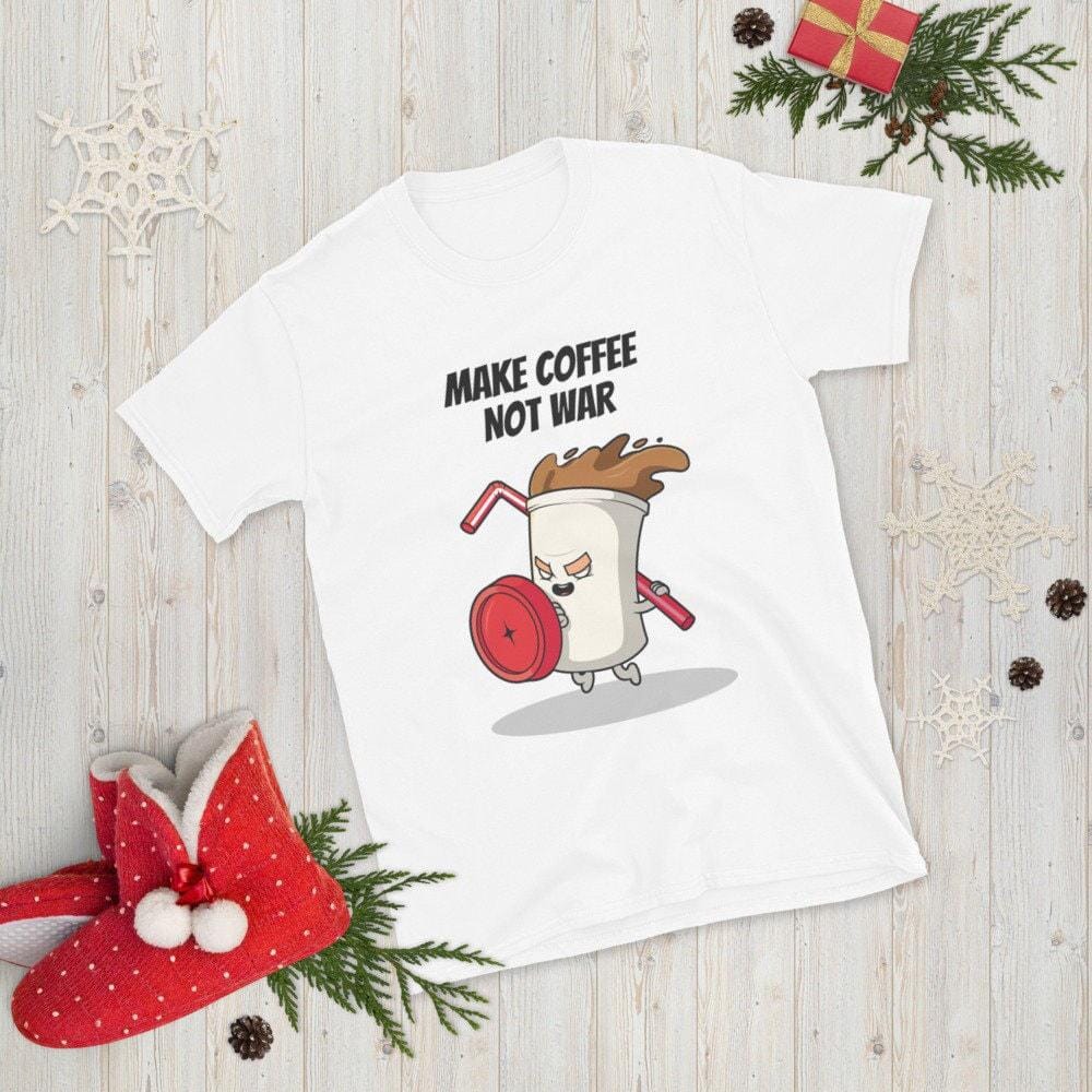 Coffee Shirt, Gift For Barista-Clothing:Gender-Neutral Adult Clothing:Tops & Tees:T-shirts:Graphic Tees-DecksyDesigns