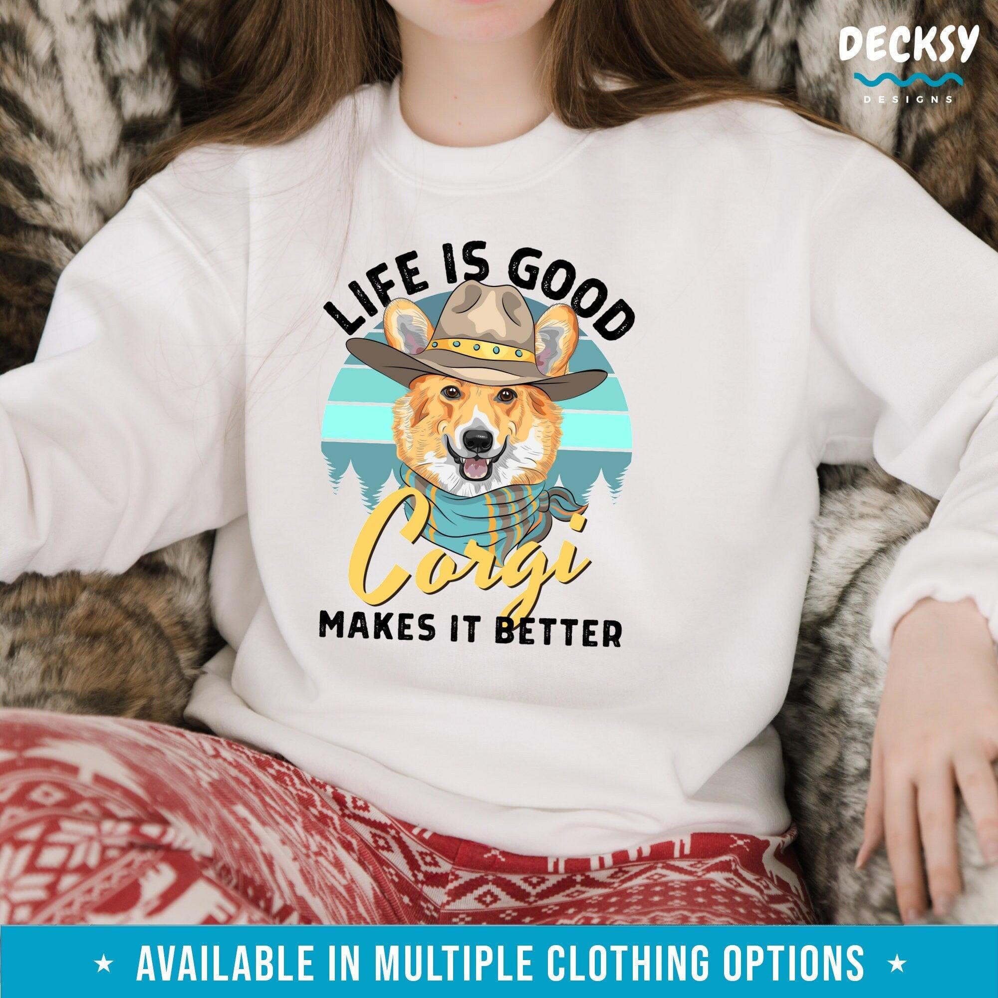 Corgi Lover Shirt, Corgi Owner Gift-Clothing:Gender-Neutral Adult Clothing:Tops & Tees:T-shirts:Graphic Tees-DecksyDesigns