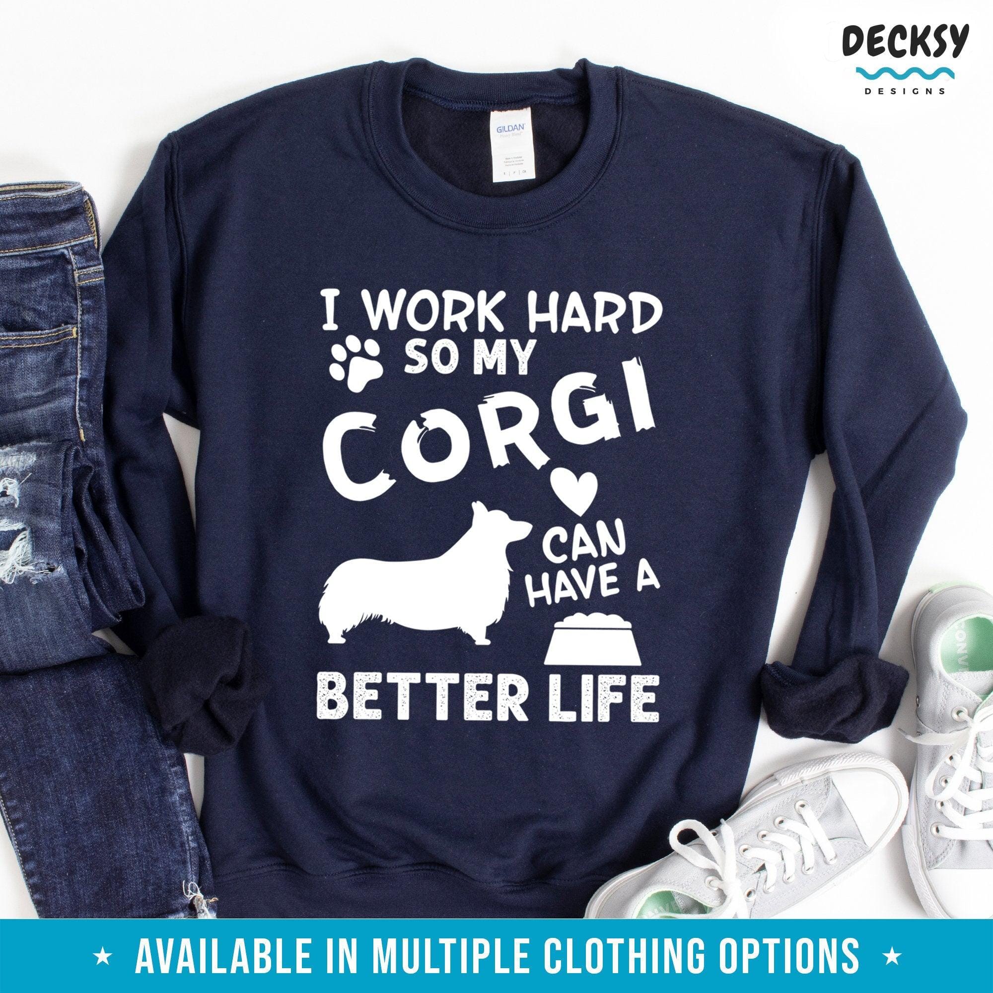 Corgi Owner Shirt, Dog Owner Gift-Clothing:Gender-Neutral Adult Clothing:Tops & Tees:T-shirts:Graphic Tees-DecksyDesigns