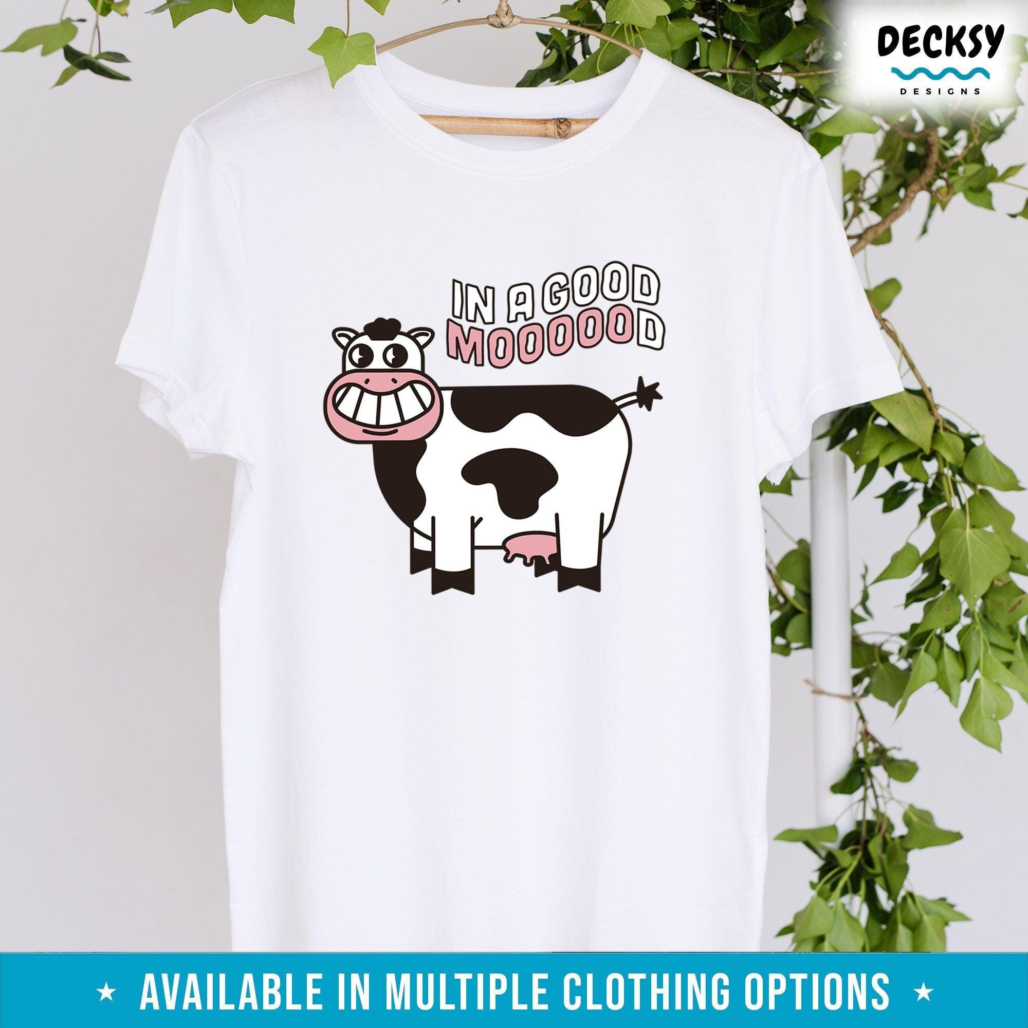 Cow Shirt, Gift For Cow Lover-Clothing:Gender-Neutral Adult Clothing:Tops & Tees:T-shirts:Graphic Tees-DecksyDesigns