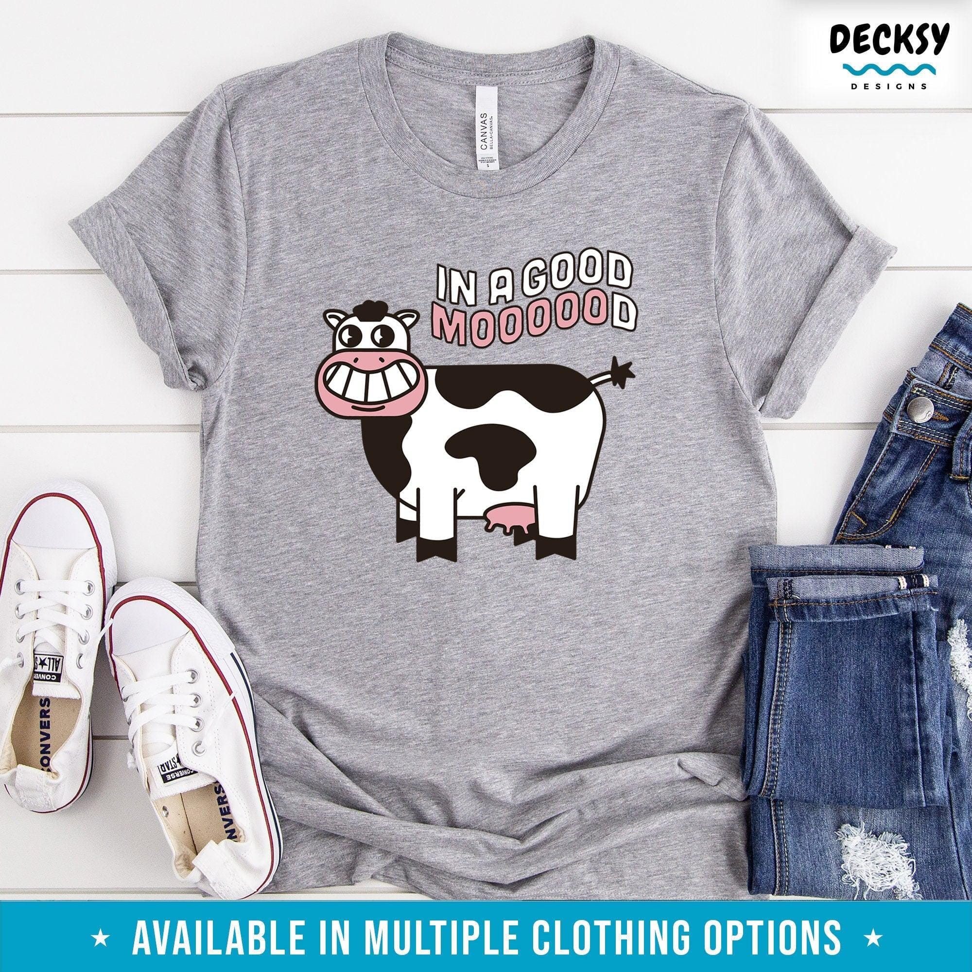 Cow Shirt, Gift For Cow Lover-Clothing:Gender-Neutral Adult Clothing:Tops & Tees:T-shirts:Graphic Tees-DecksyDesigns