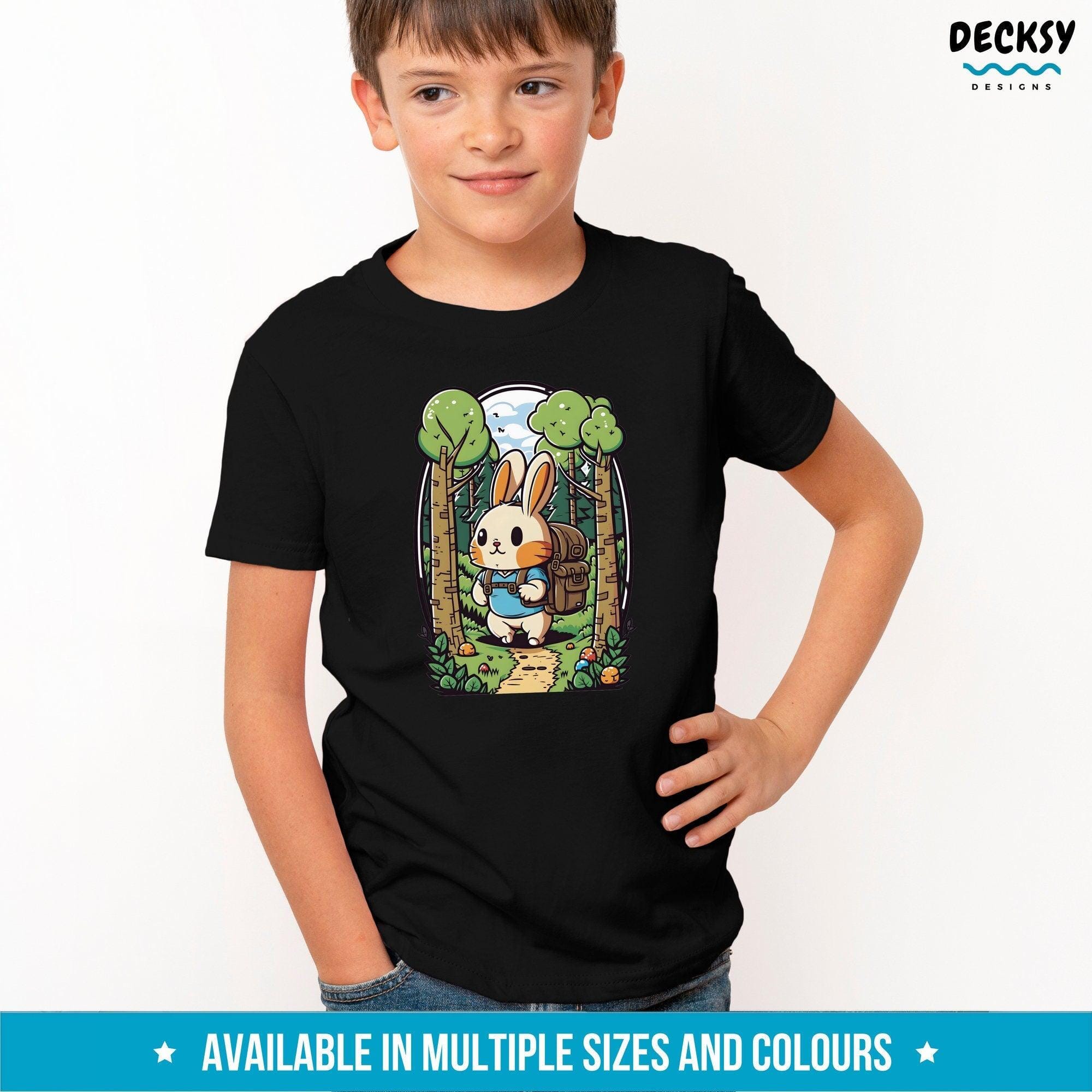 Cute Bunny T Shirt, Easter Gift-Clothing:Gender-Neutral Adult Clothing:Tops & Tees:T-shirts:Graphic Tees-DecksyDesigns