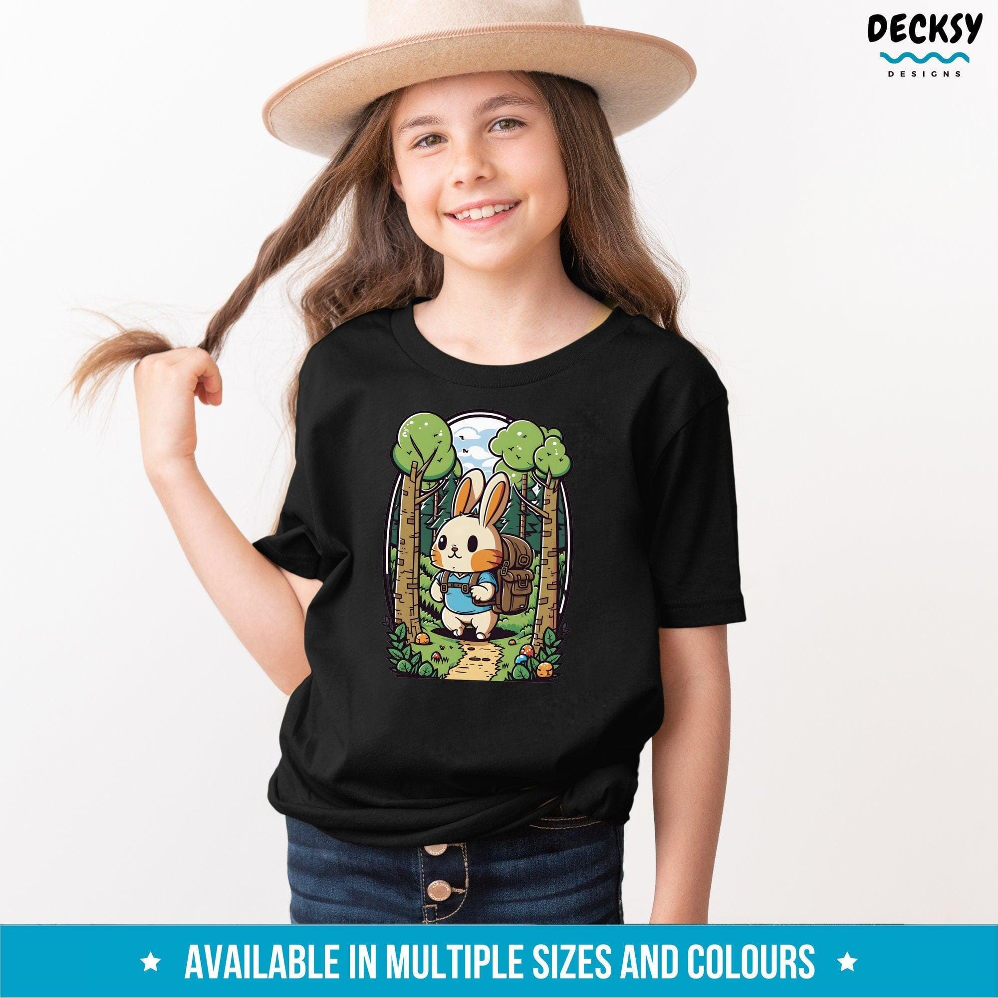 Cute Bunny T Shirt, Easter Gift-Clothing:Gender-Neutral Adult Clothing:Tops & Tees:T-shirts:Graphic Tees-DecksyDesigns