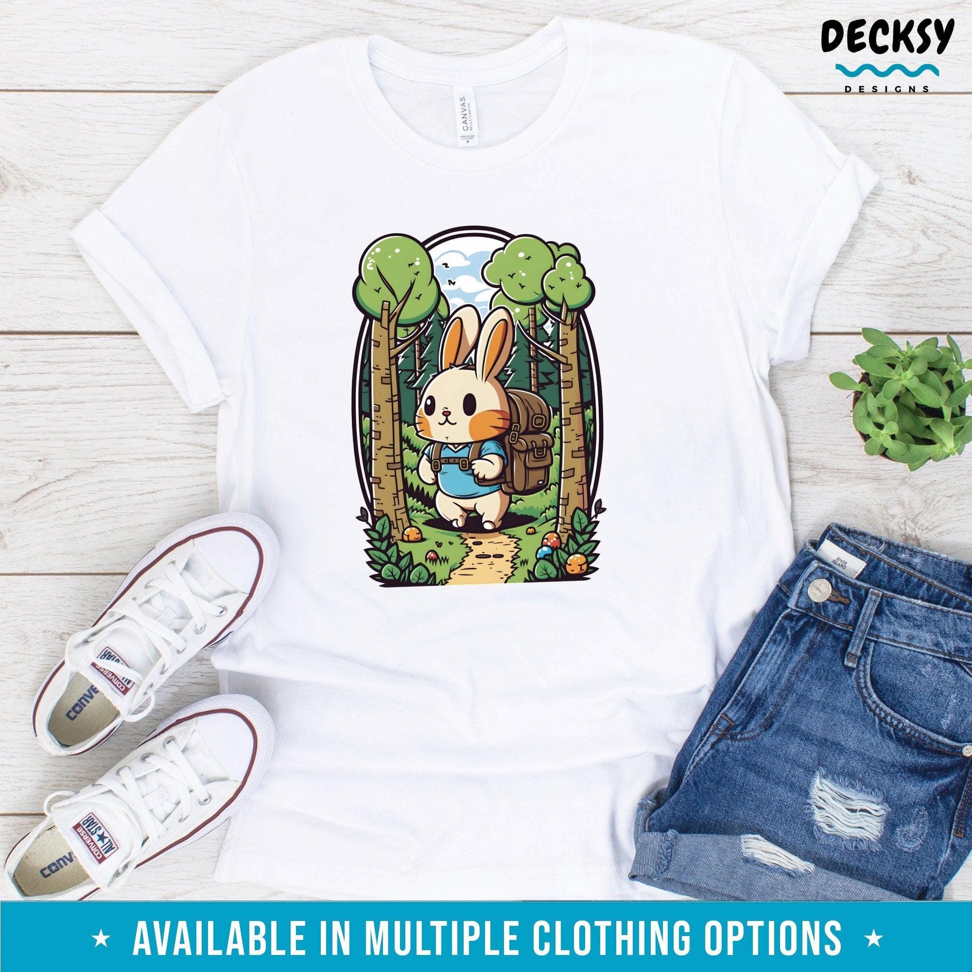 Cute Bunny T Shirt, Easter Gift-Clothing:Gender-Neutral Adult Clothing:Tops & Tees:T-shirts:Graphic Tees-DecksyDesigns