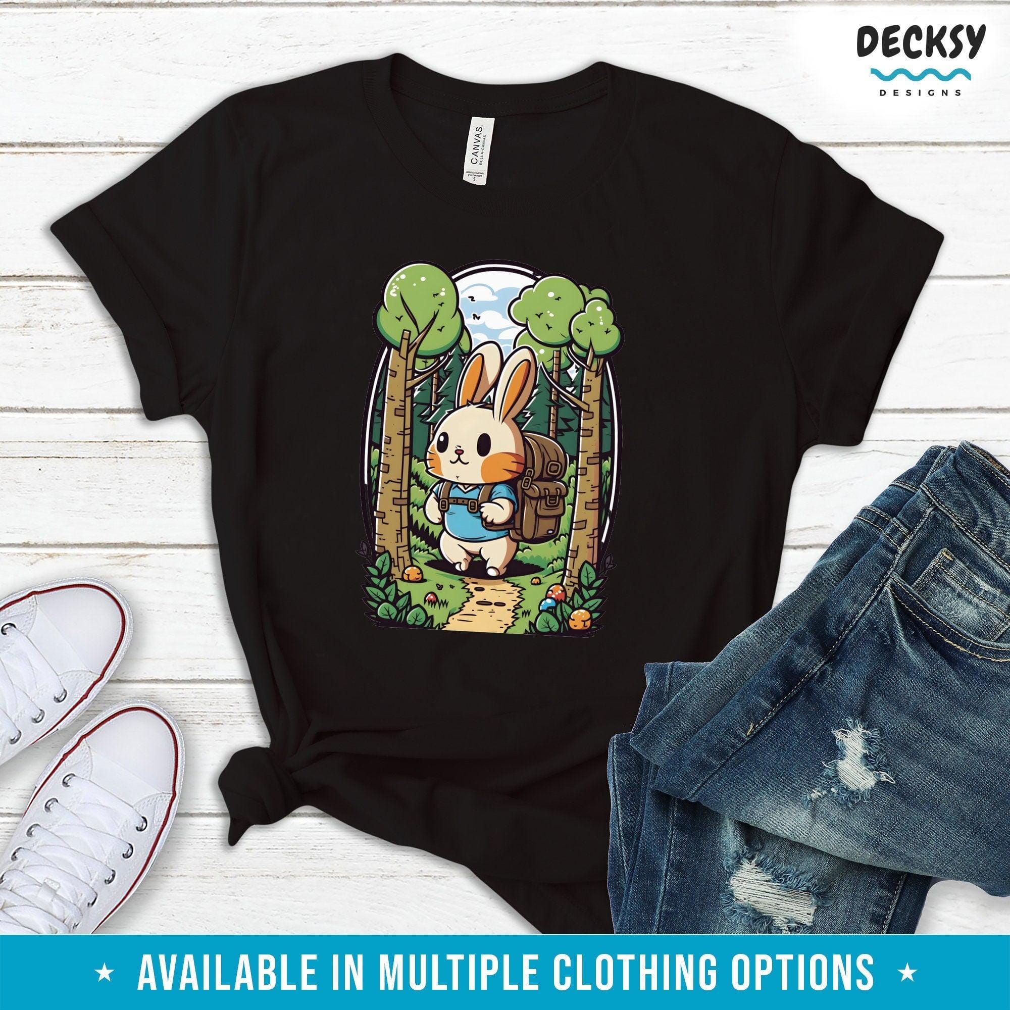 Cute Bunny T Shirt, Easter Gift-Clothing:Gender-Neutral Adult Clothing:Tops & Tees:T-shirts:Graphic Tees-DecksyDesigns