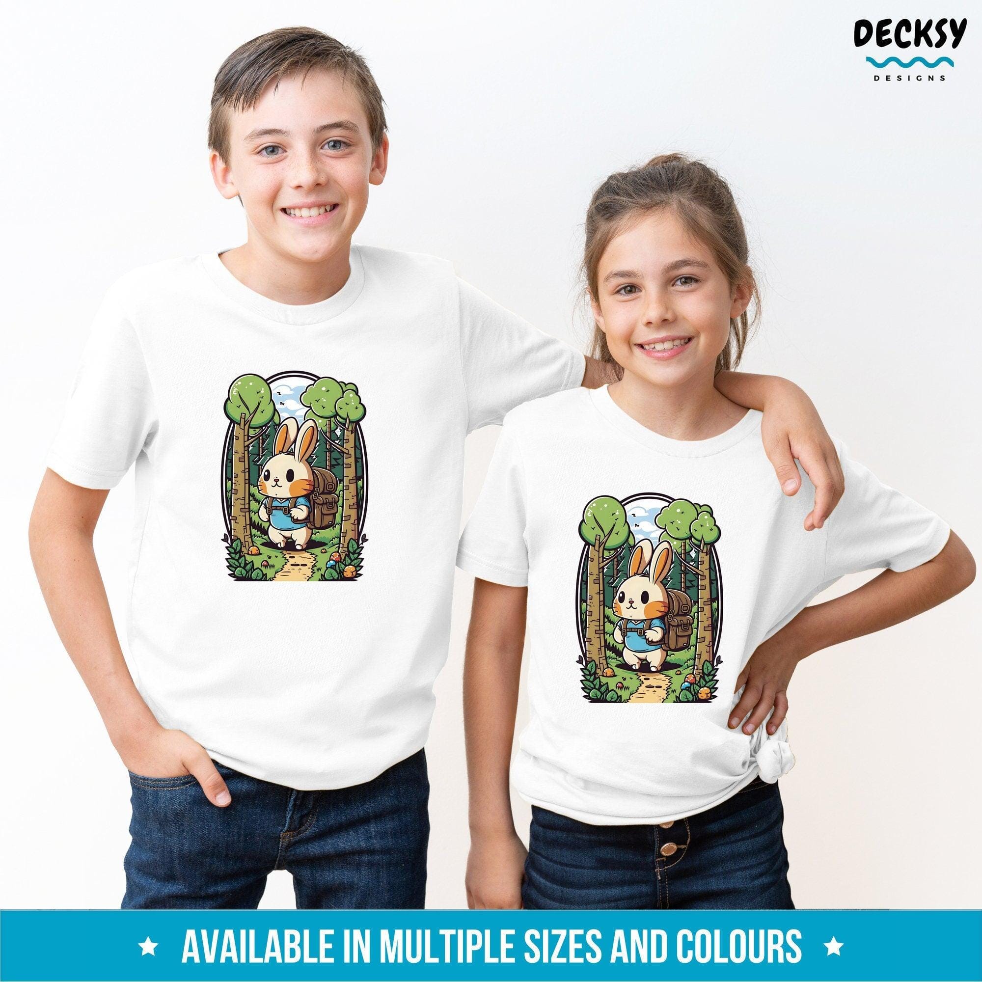 Cute Bunny T Shirt, Easter Gift-Clothing:Gender-Neutral Adult Clothing:Tops & Tees:T-shirts:Graphic Tees-DecksyDesigns