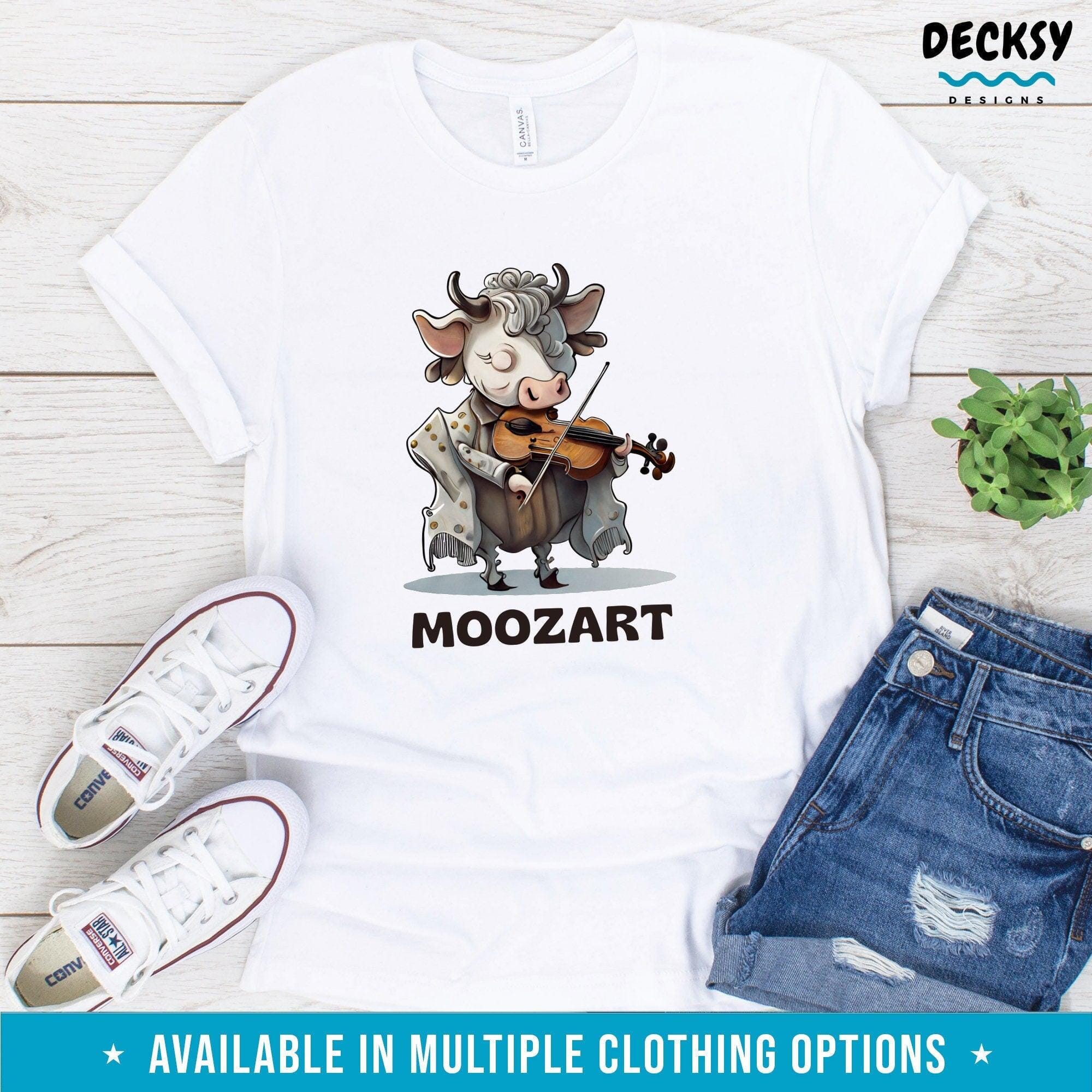 Cute Cow Sweatshirt, Funny Gift For Musician-Clothing:Gender-Neutral Adult Clothing:Tops & Tees:T-shirts:Graphic Tees-DecksyDesigns