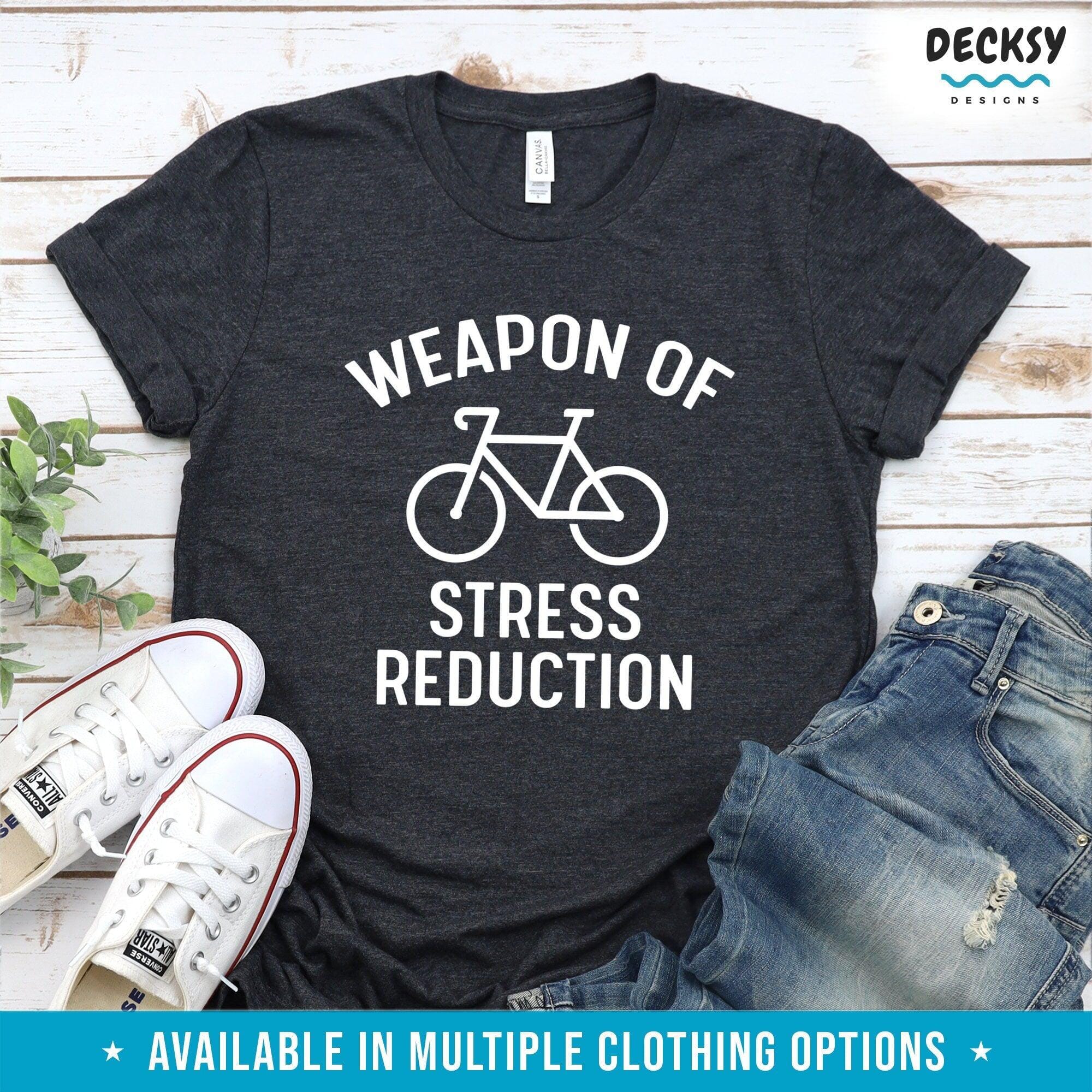 Cycling T-shirt, Gift For Cyclists-Clothing:Gender-Neutral Adult Clothing:Tops & Tees:T-shirts:Graphic Tees-DecksyDesigns