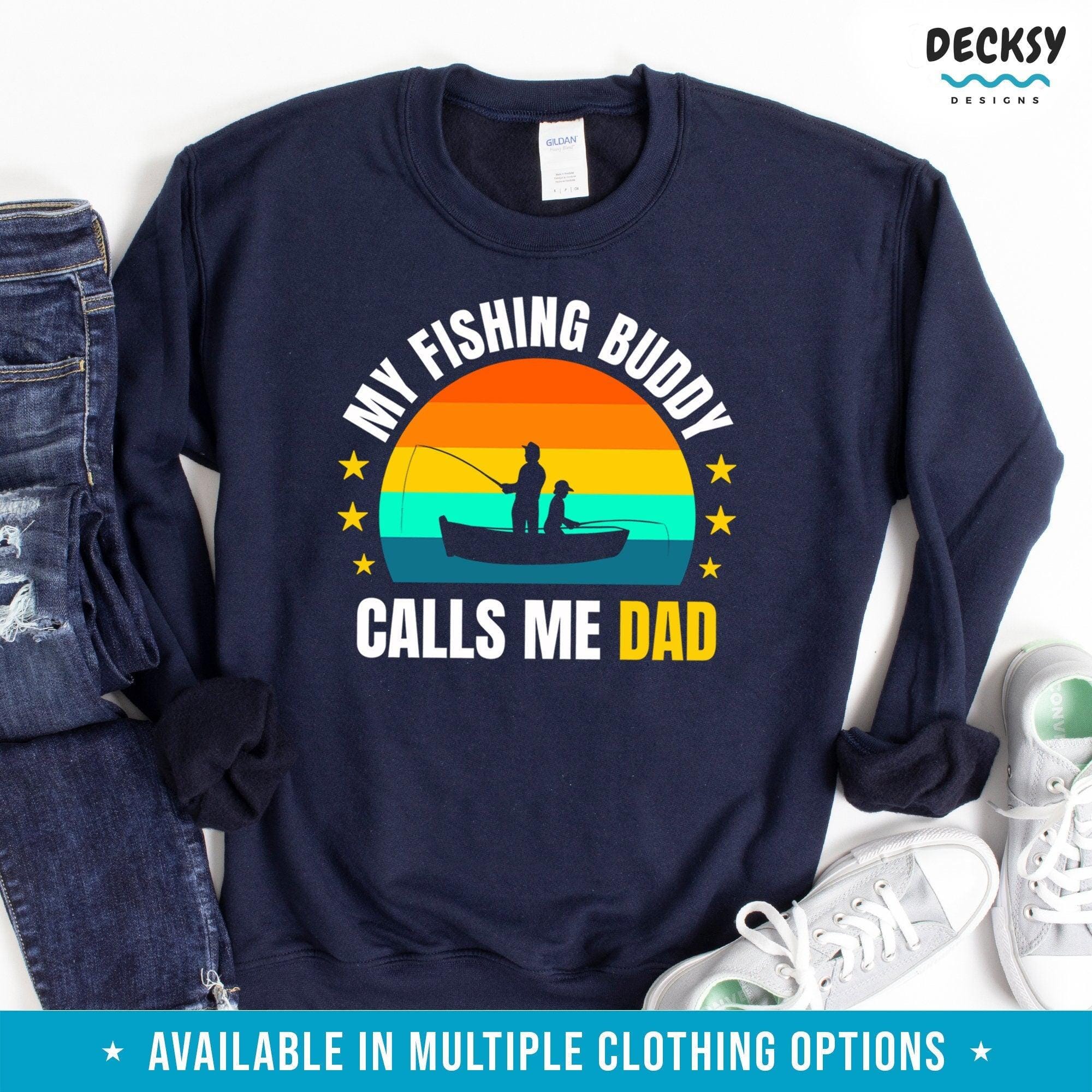 Dad and Son Fishing Shirt, Fishing Gift for Men-Clothing:Gender-Neutral Adult Clothing:Tops & Tees:T-shirts:Graphic Tees-DecksyDesigns