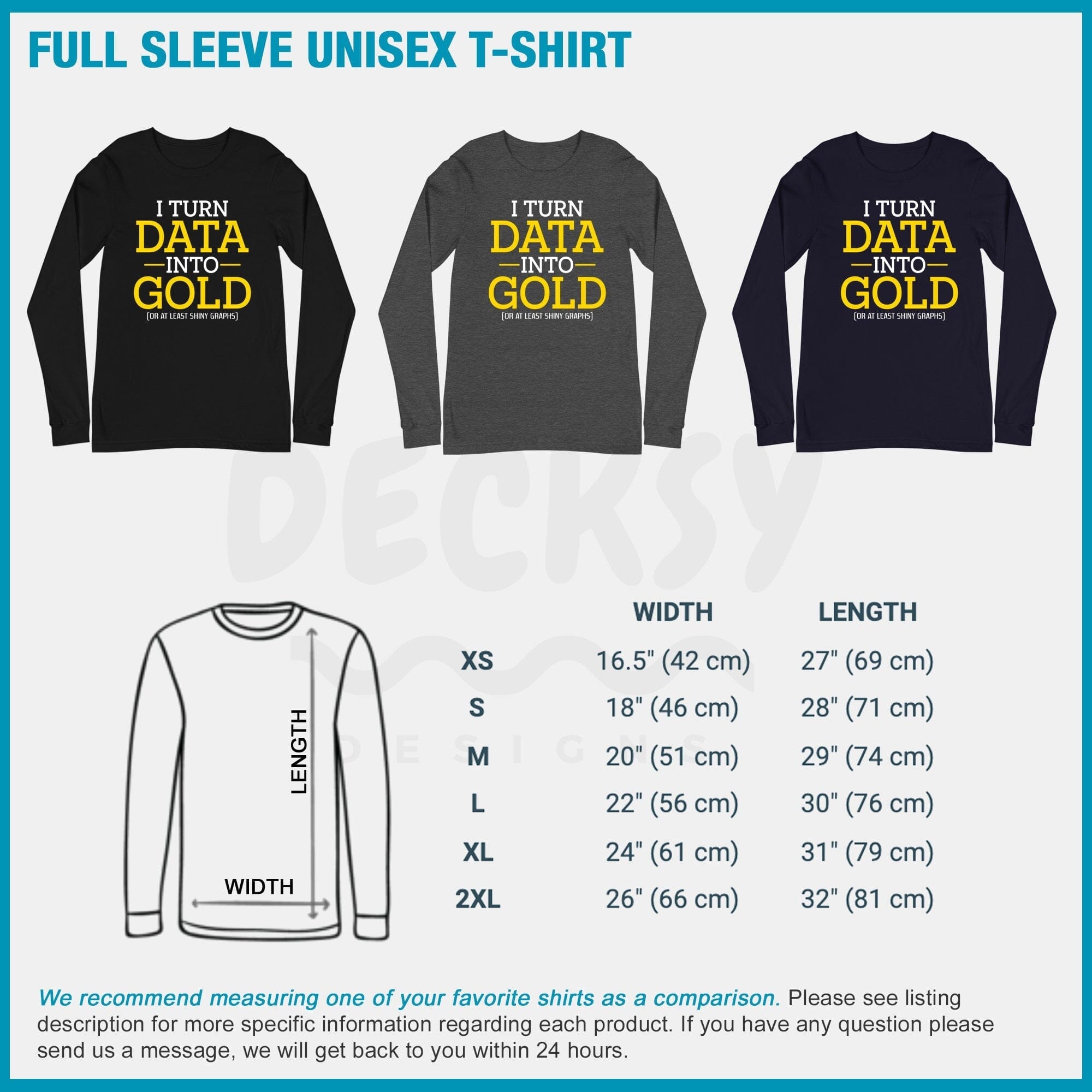 Data Scientist Shirt, Data Analyst Gift-Clothing:Gender-Neutral Adult Clothing:Tops & Tees:T-shirts:Graphic Tees-DecksyDesigns