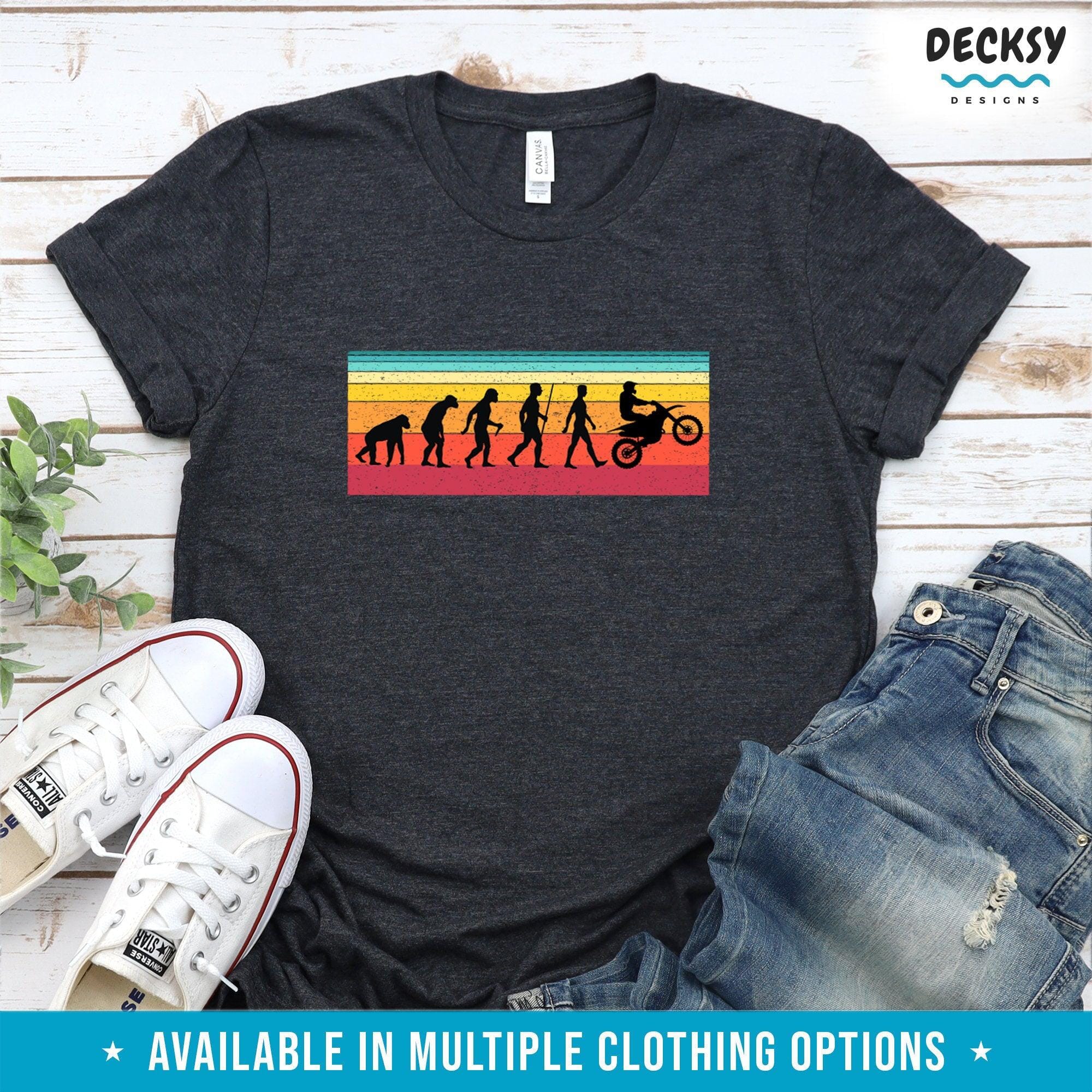 Dirt Bike Shirt, Funny Bike Rider Gift-Clothing:Gender-Neutral Adult Clothing:Tops & Tees:T-shirts:Graphic Tees-DecksyDesigns