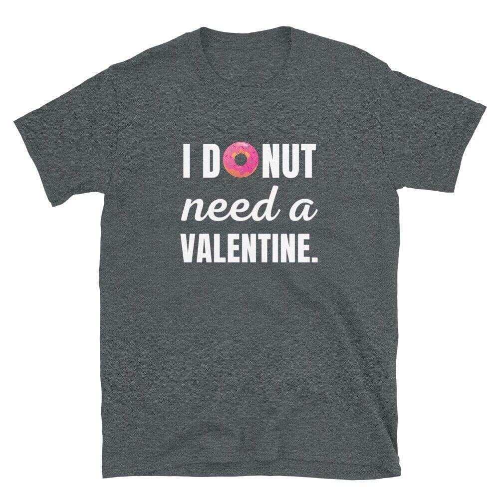 Donut Valentine Shirt, Funny Valentines Day Gift-Clothing:Gender-Neutral Adult Clothing:Tops & Tees:T-shirts-DecksyDesigns