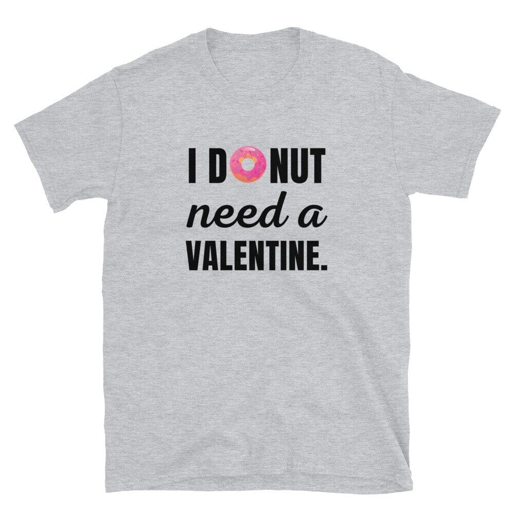 Donut Valentine Shirt, Funny Valentines Day Gift-Clothing:Gender-Neutral Adult Clothing:Tops & Tees:T-shirts-DecksyDesigns