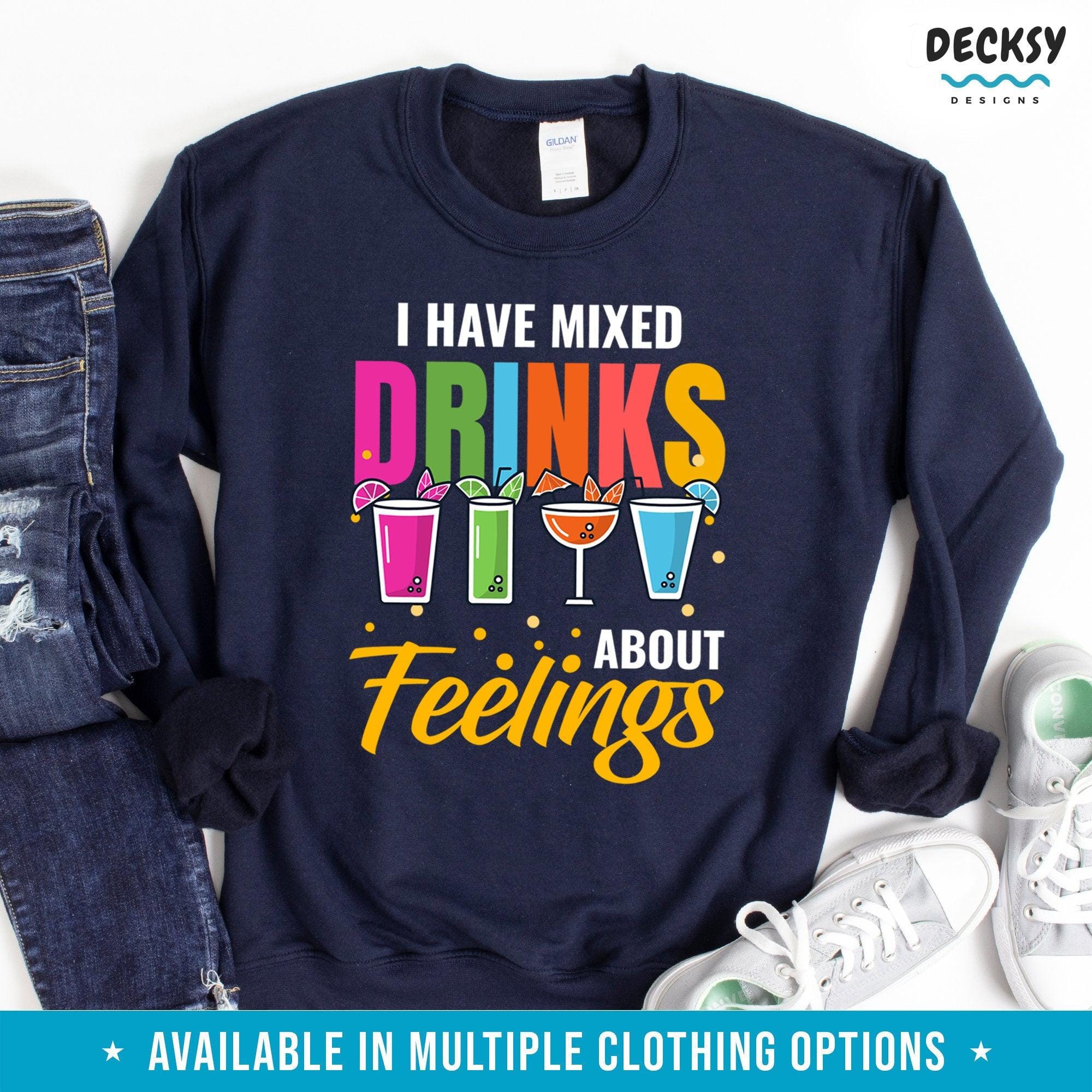 Drinking Shirts Cocktail Mixologist Gift For Bartender-Clothing:Gender-Neutral Adult Clothing:Tops & Tees:T-shirts:Graphic Tees-DecksyDesigns