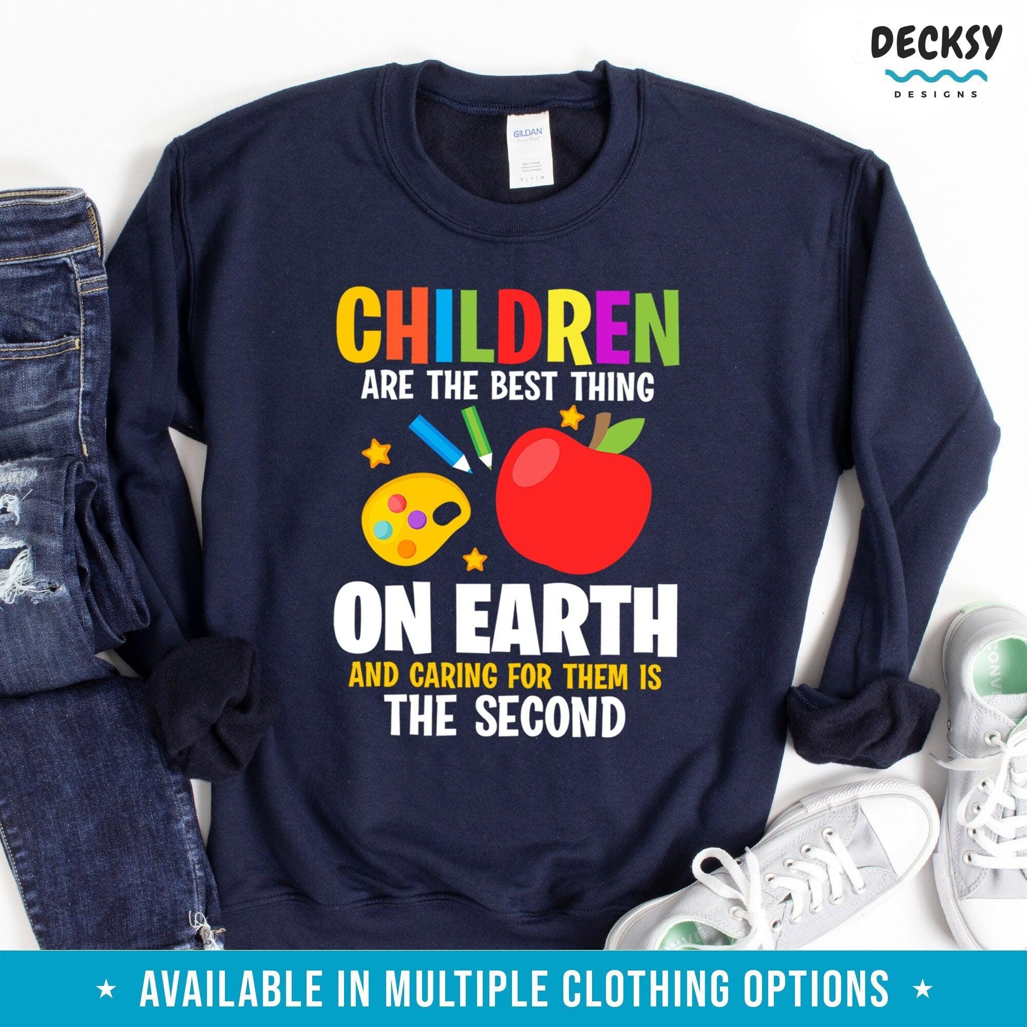 Early Childhood Education Teacher Shirt, Gift for Childcare Provider-Clothing:Gender-Neutral Adult Clothing:Tops & Tees:T-shirts:Graphic Tees-DecksyDesigns