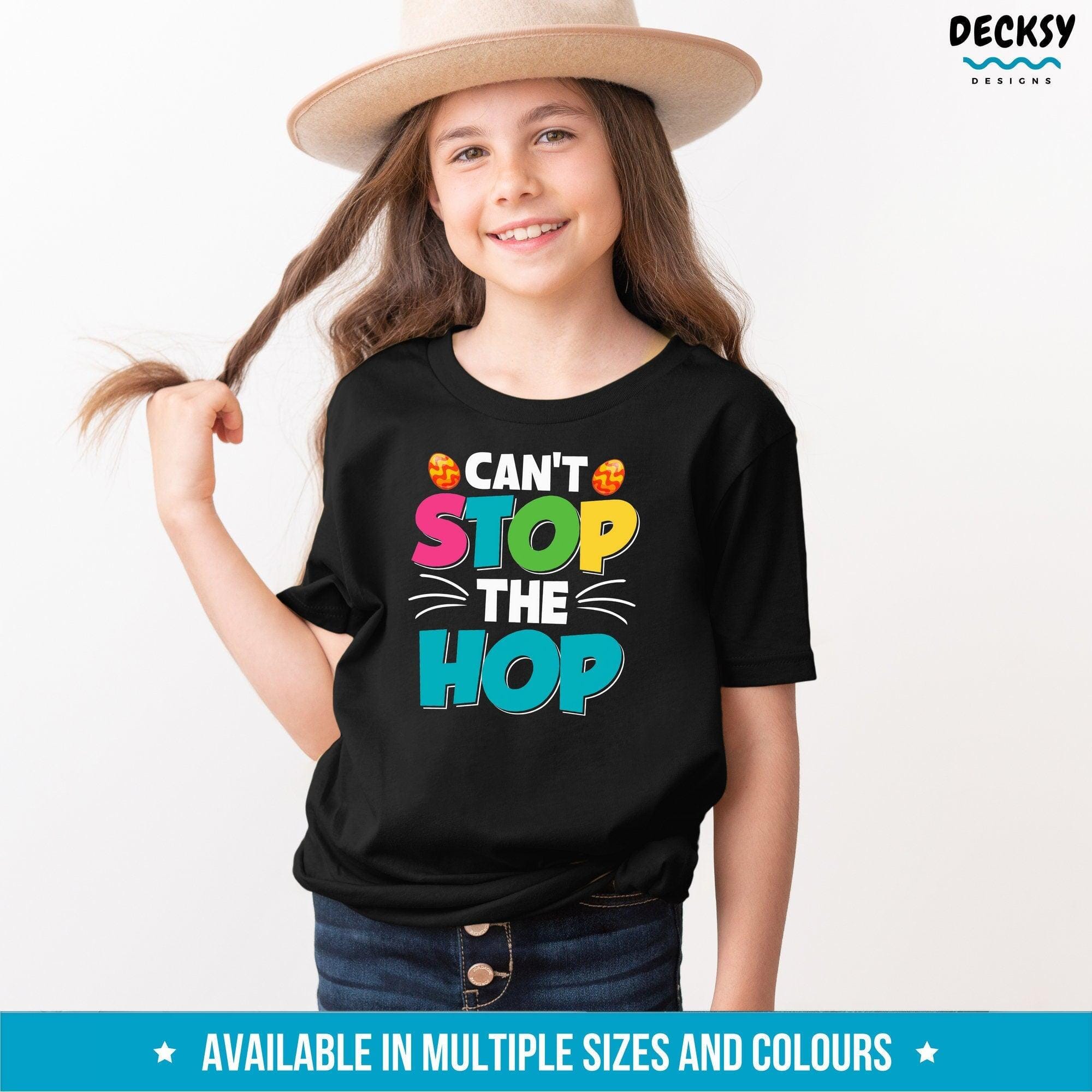 Easter Bunny Hip Hop Kids Shirt, Easter Egg Hunt Gift-Clothing:Gender-Neutral Adult Clothing:Tops & Tees:T-shirts:Graphic Tees-DecksyDesigns