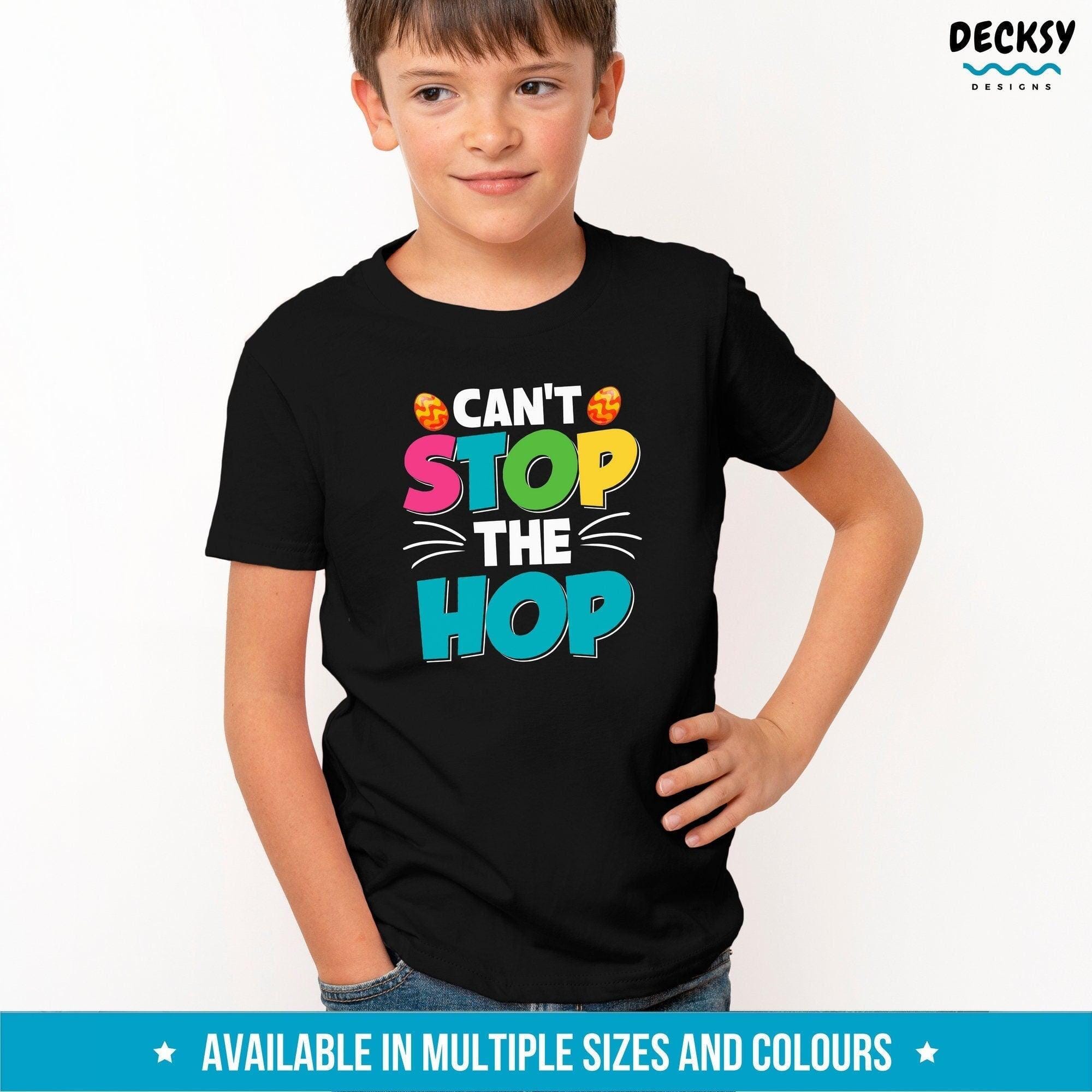 Easter Bunny Hip Hop Kids Shirt, Easter Egg Hunt Gift-Clothing:Gender-Neutral Adult Clothing:Tops & Tees:T-shirts:Graphic Tees-DecksyDesigns