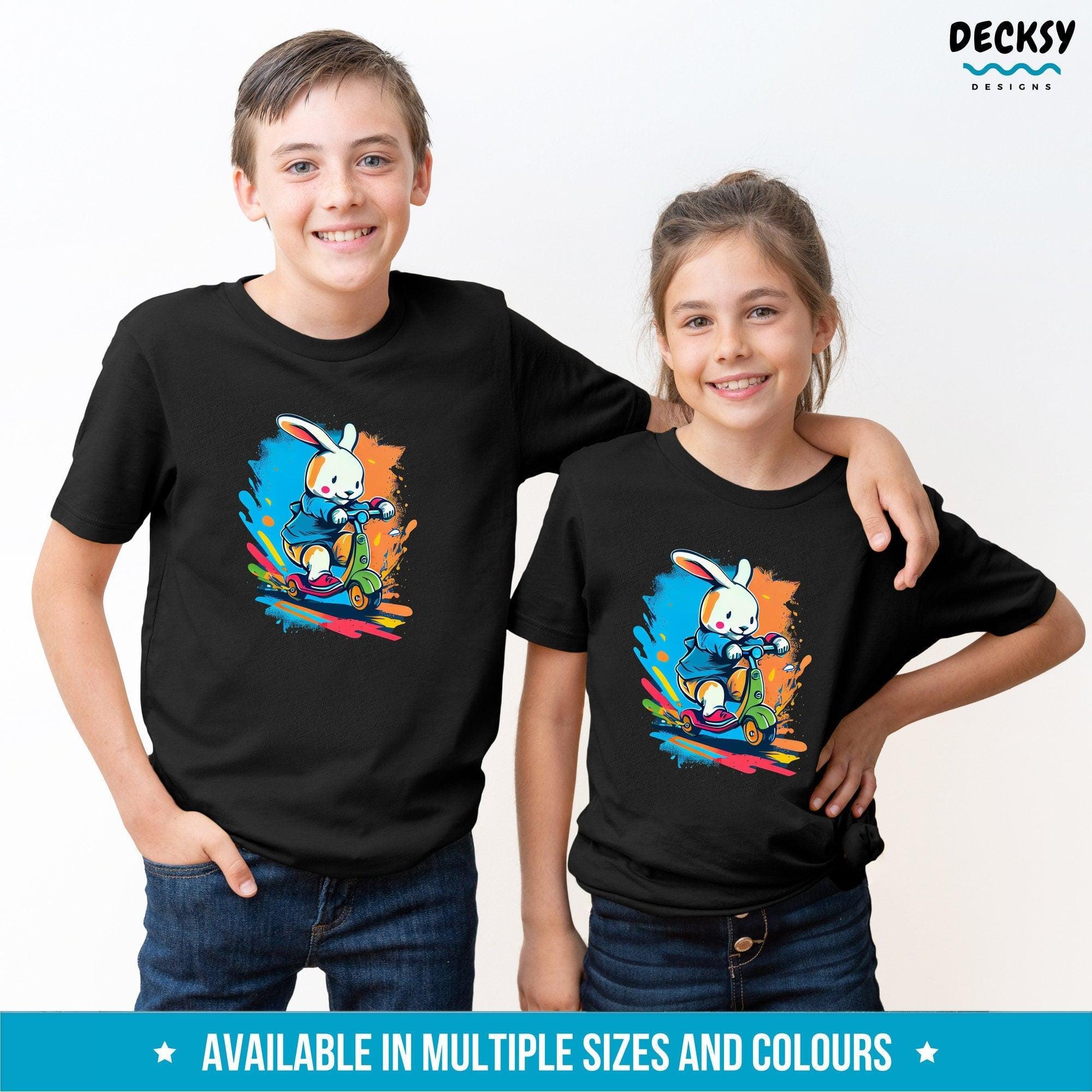 Easter Bunny Shirt Kids, Rabbit Lover Gift-Clothing:Gender-Neutral Adult Clothing:Tops & Tees:T-shirts:Graphic Tees-DecksyDesigns