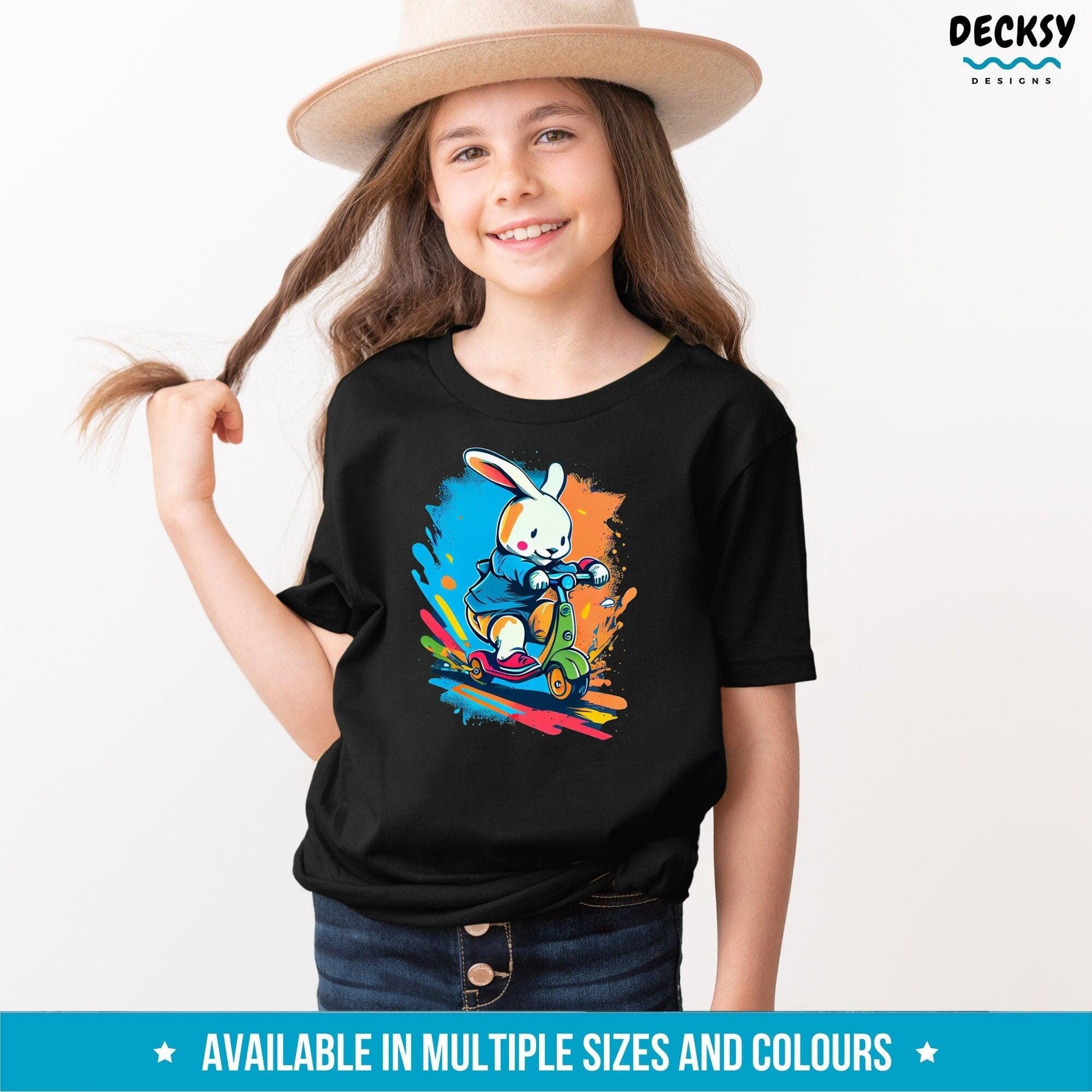 Easter Bunny Shirt Kids, Rabbit Lover Gift-Clothing:Gender-Neutral Adult Clothing:Tops & Tees:T-shirts:Graphic Tees-DecksyDesigns