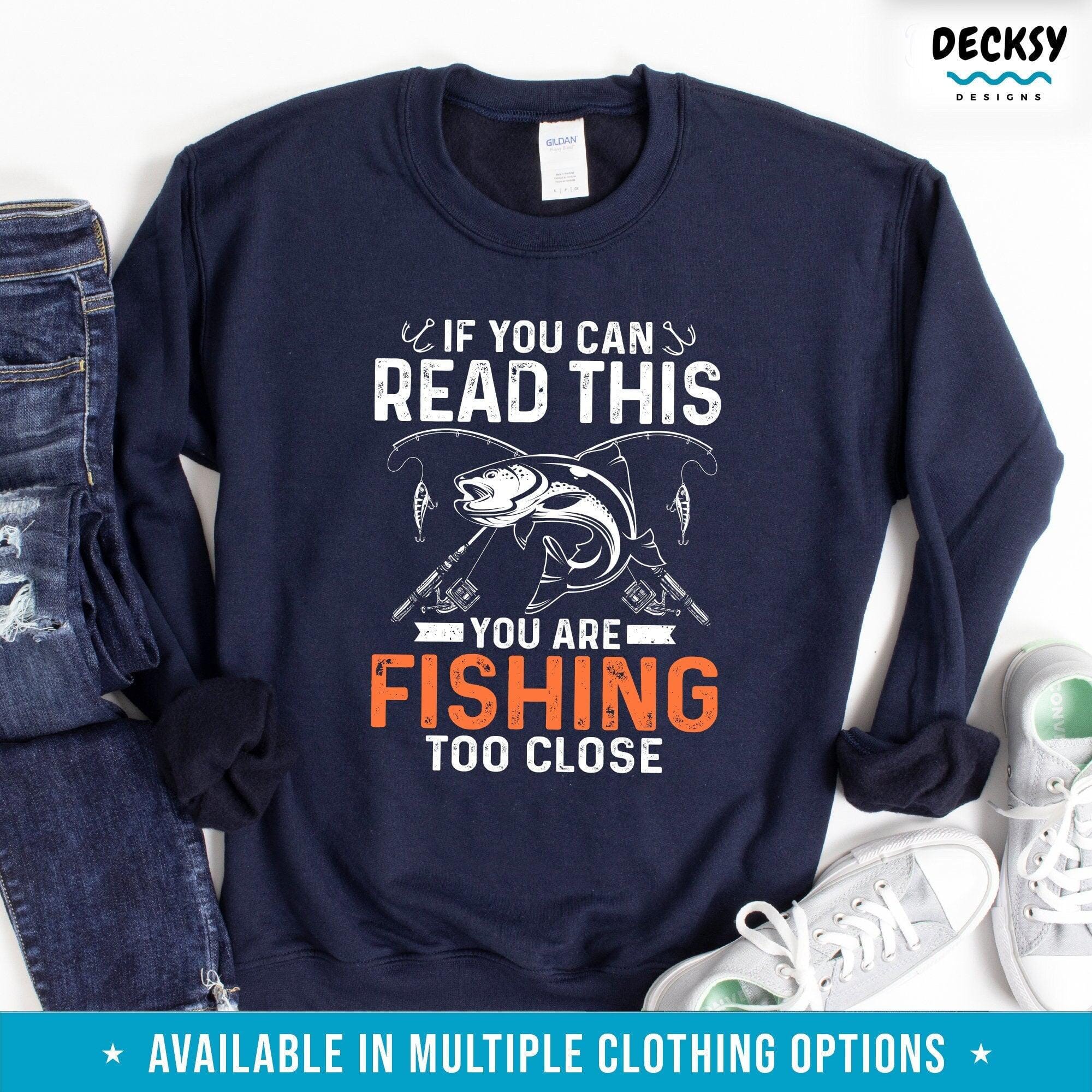 Fishing Shirt, Fisherman Gift-Clothing:Gender-Neutral Adult Clothing:Tops & Tees:T-shirts:Graphic Tees-DecksyDesigns