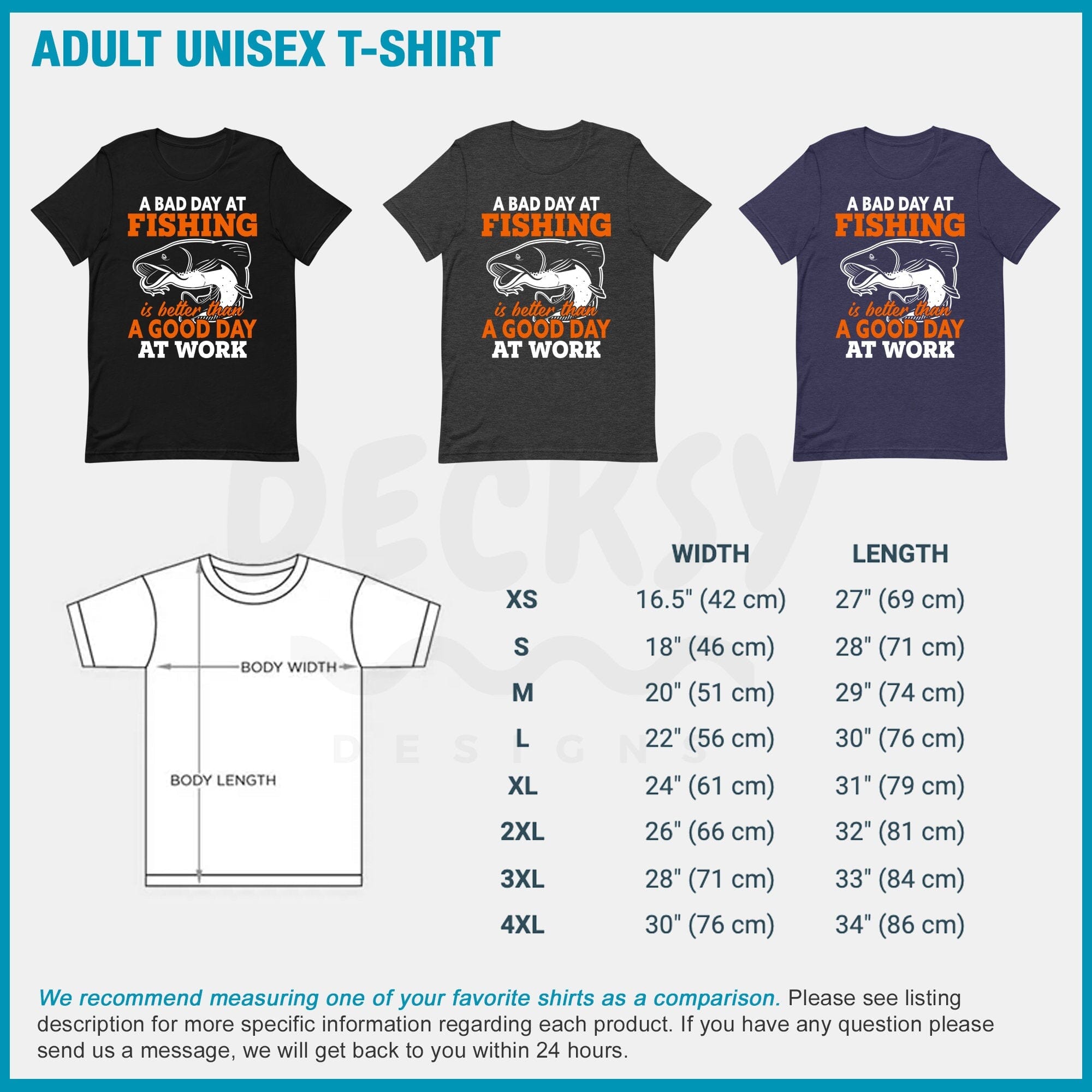 Fishing Shirt, Weekend Fishing Gift-Clothing:Gender-Neutral Adult Clothing:Tops & Tees:T-shirts:Graphic Tees-DecksyDesigns