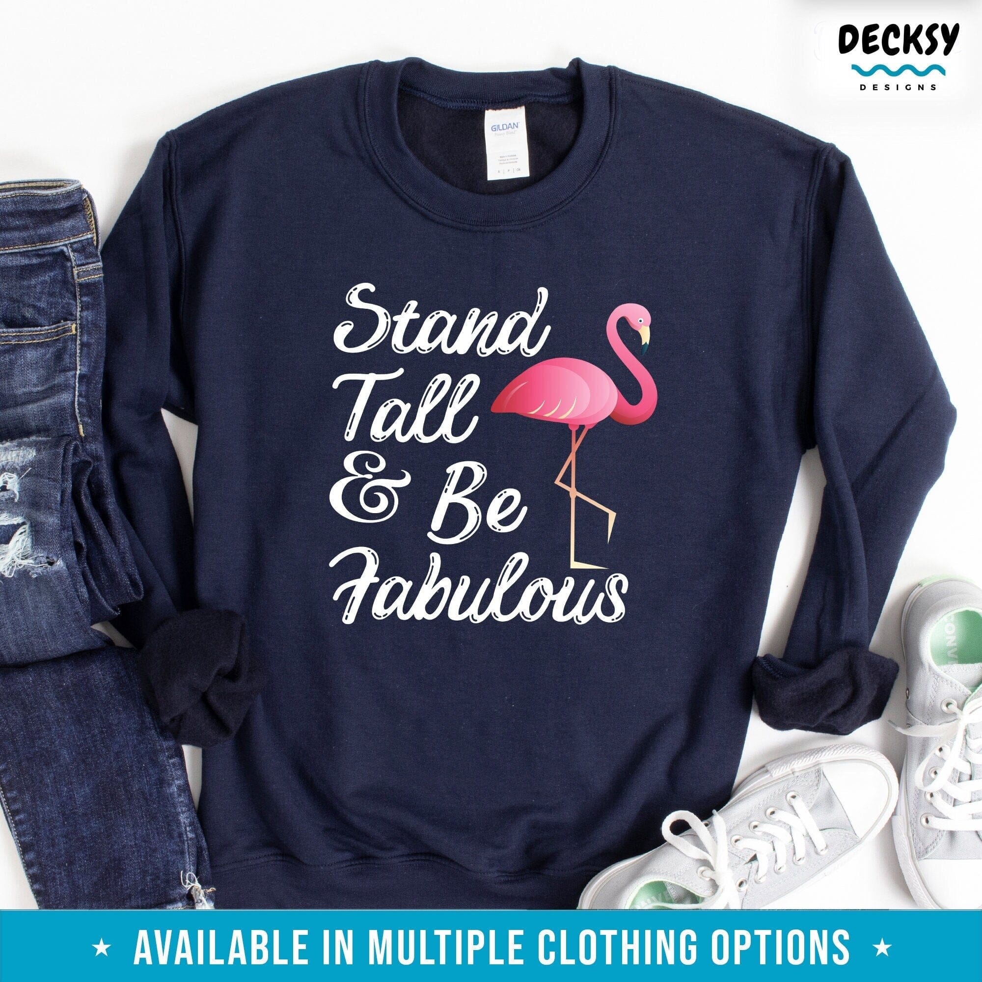 Flamingo Shirt, Inspirational Quote Gift-Clothing:Gender-Neutral Adult Clothing:Tops & Tees:T-shirts:Graphic Tees-DecksyDesigns