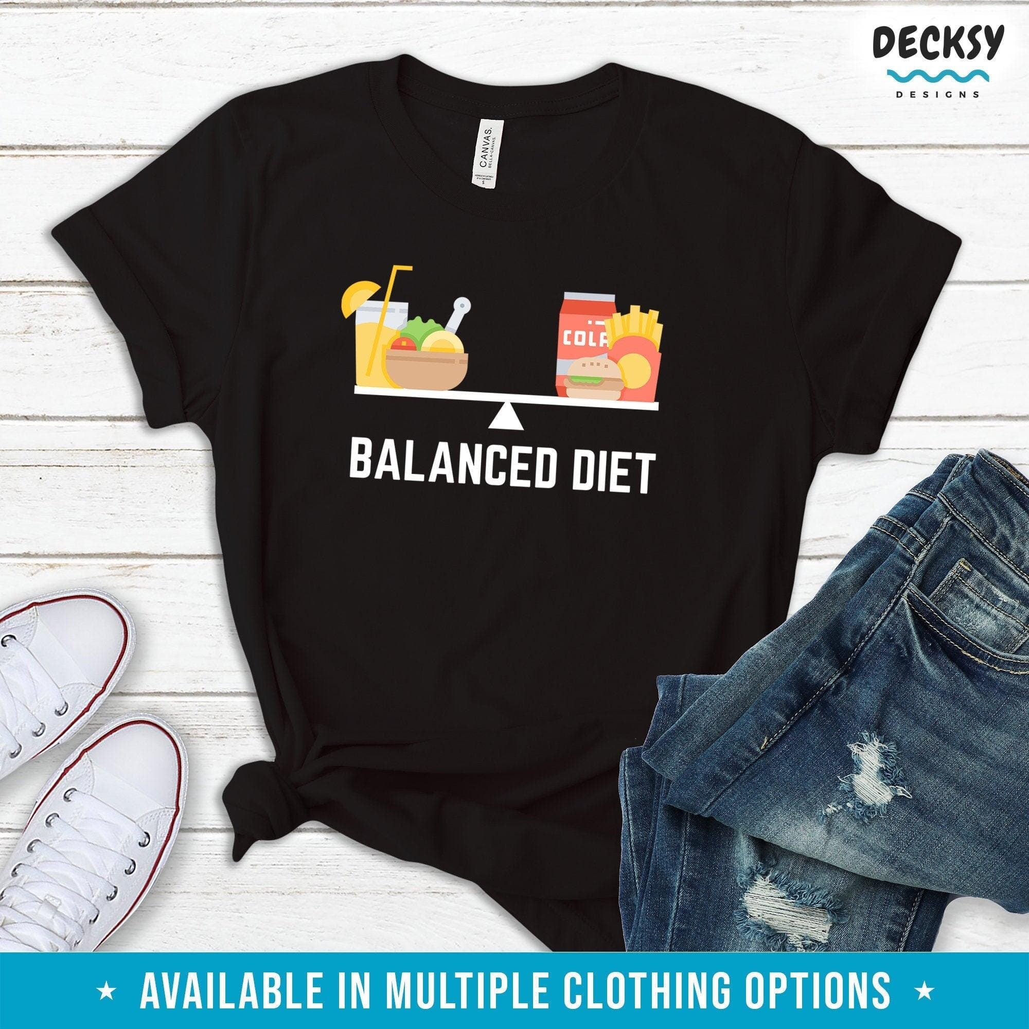 Foodie Tshirt, Funny Food Lover Gift-Clothing:Gender-Neutral Adult Clothing:Tops & Tees:T-shirts:Graphic Tees-DecksyDesigns