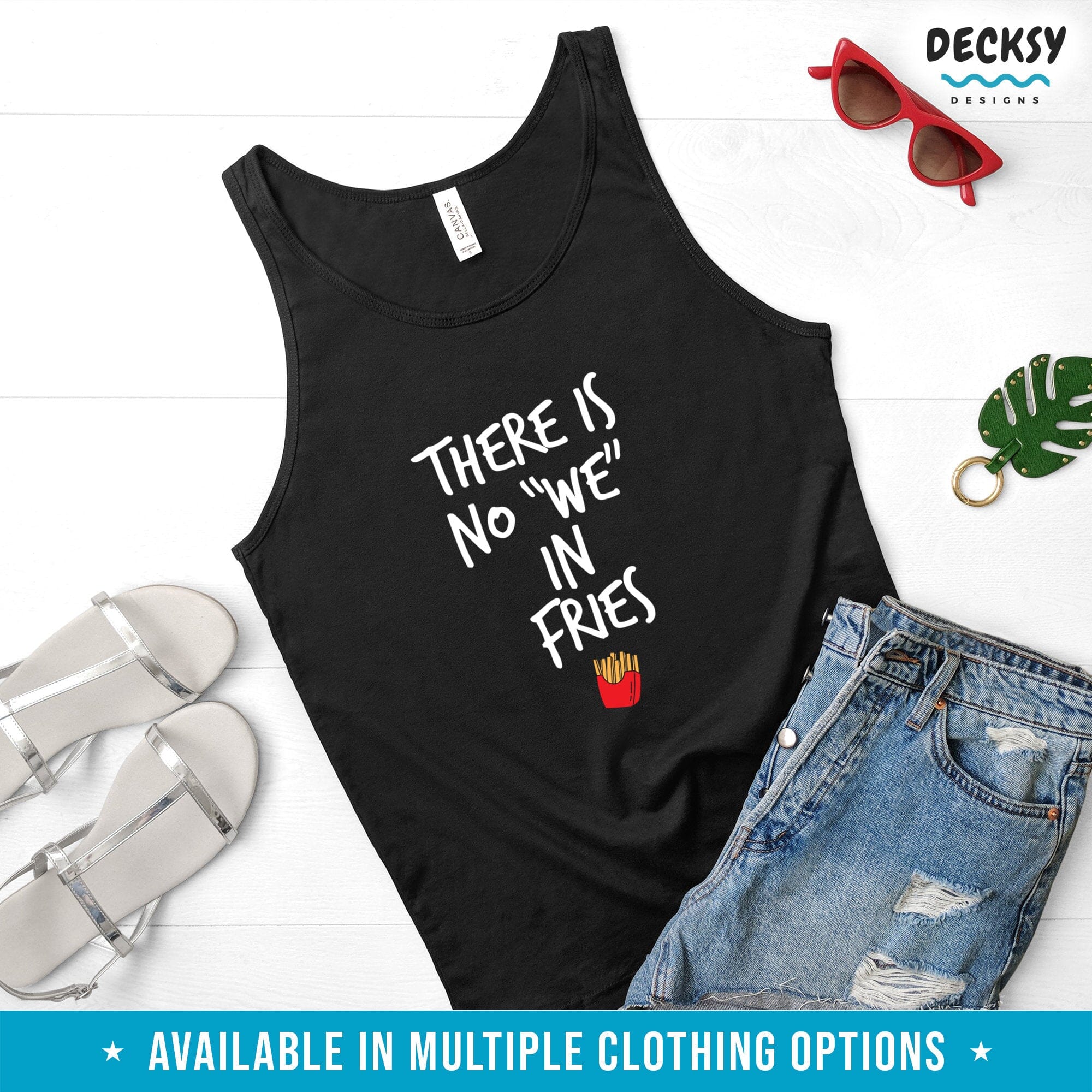 Fries Lover Shirt, Foodie Gifts-Clothing:Gender-Neutral Adult Clothing:Tops & Tees:T-shirts:Graphic Tees-DecksyDesigns