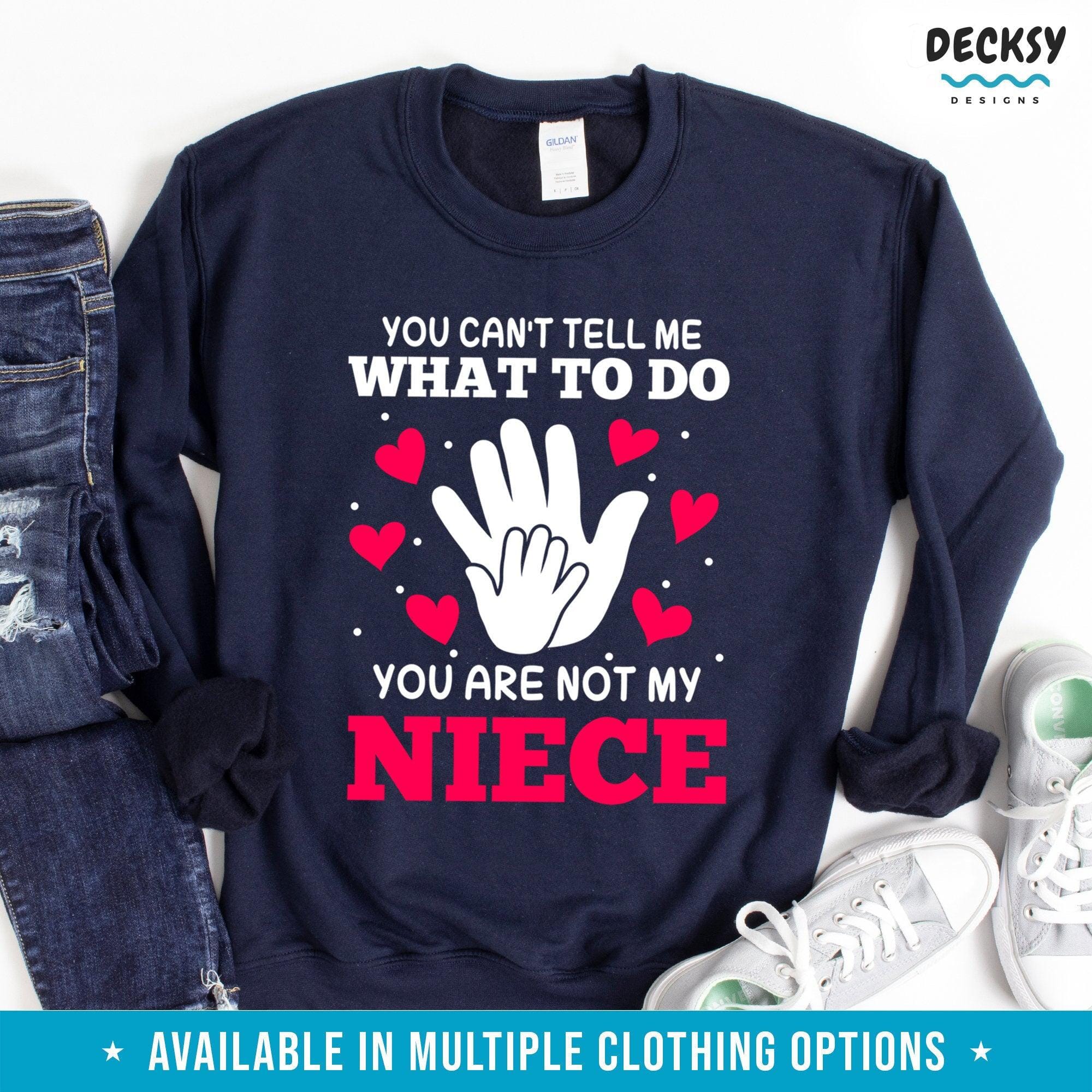 Funny Aunt and Uncle Shirt, Birthday Gift From Niece-Clothing:Gender-Neutral Adult Clothing:Tops & Tees:T-shirts:Graphic Tees-DecksyDesigns