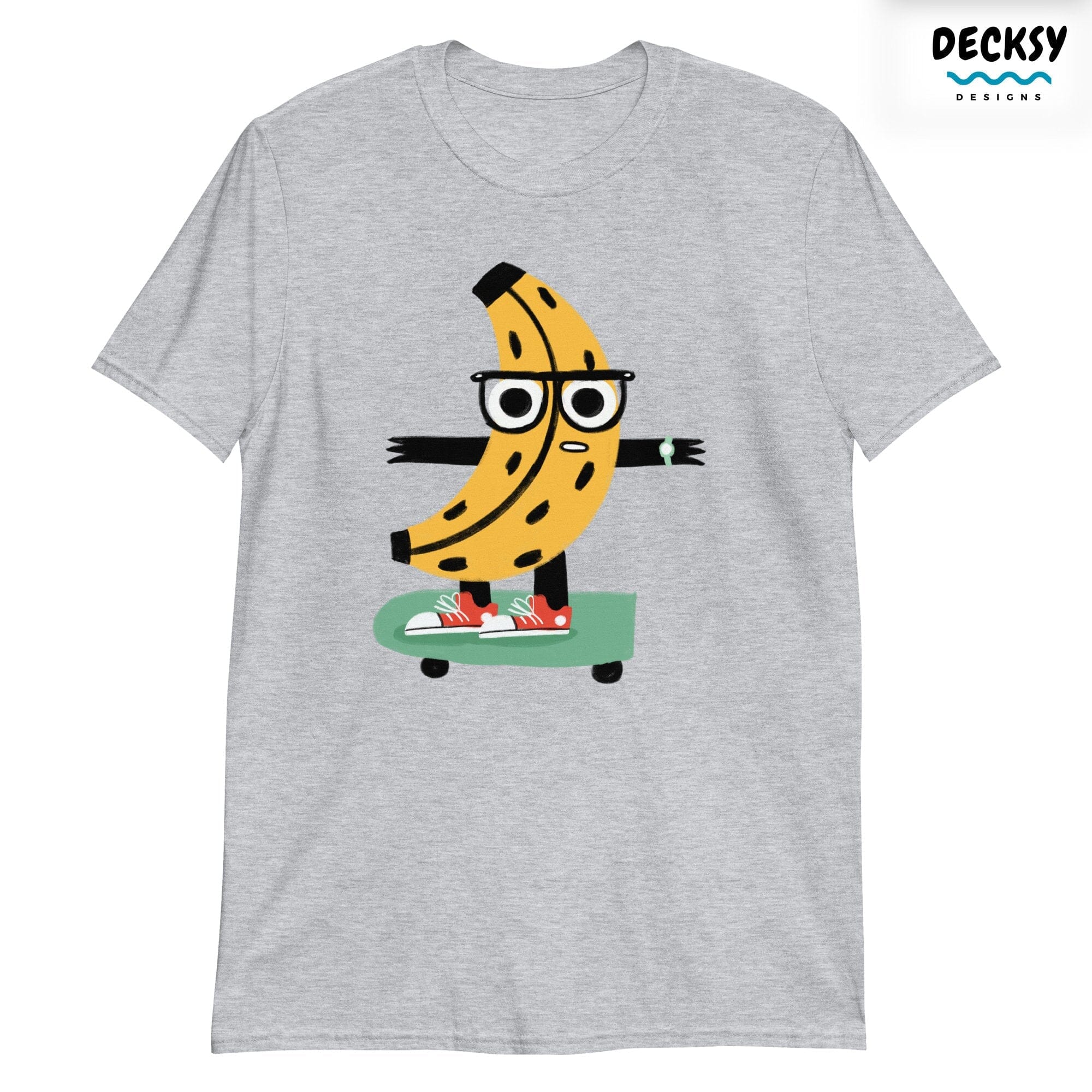 Funny Banana Shirt, Skateboarding Gift-Clothing:Gender-Neutral Adult Clothing:Tops & Tees:T-shirts-DecksyDesigns