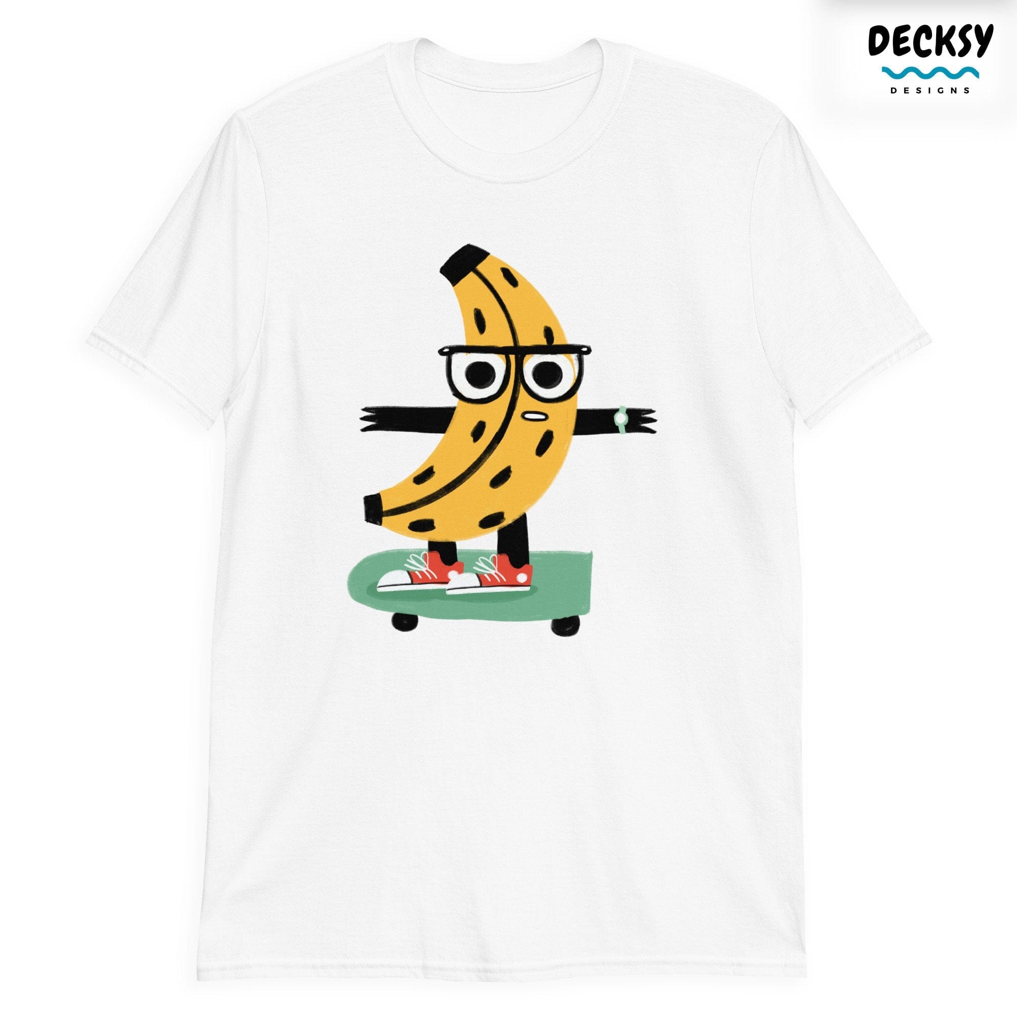 Funny Banana Shirt, Skateboarding Gift-Clothing:Gender-Neutral Adult Clothing:Tops & Tees:T-shirts-DecksyDesigns