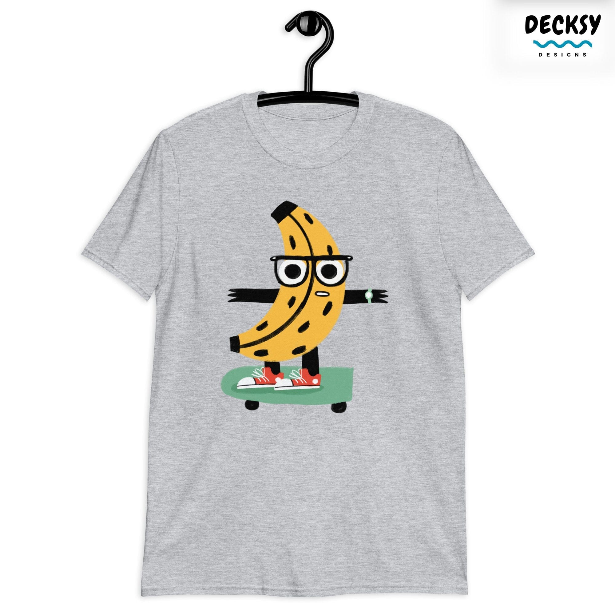 Funny Banana Shirt, Skateboarding Gift-Clothing:Gender-Neutral Adult Clothing:Tops & Tees:T-shirts-DecksyDesigns