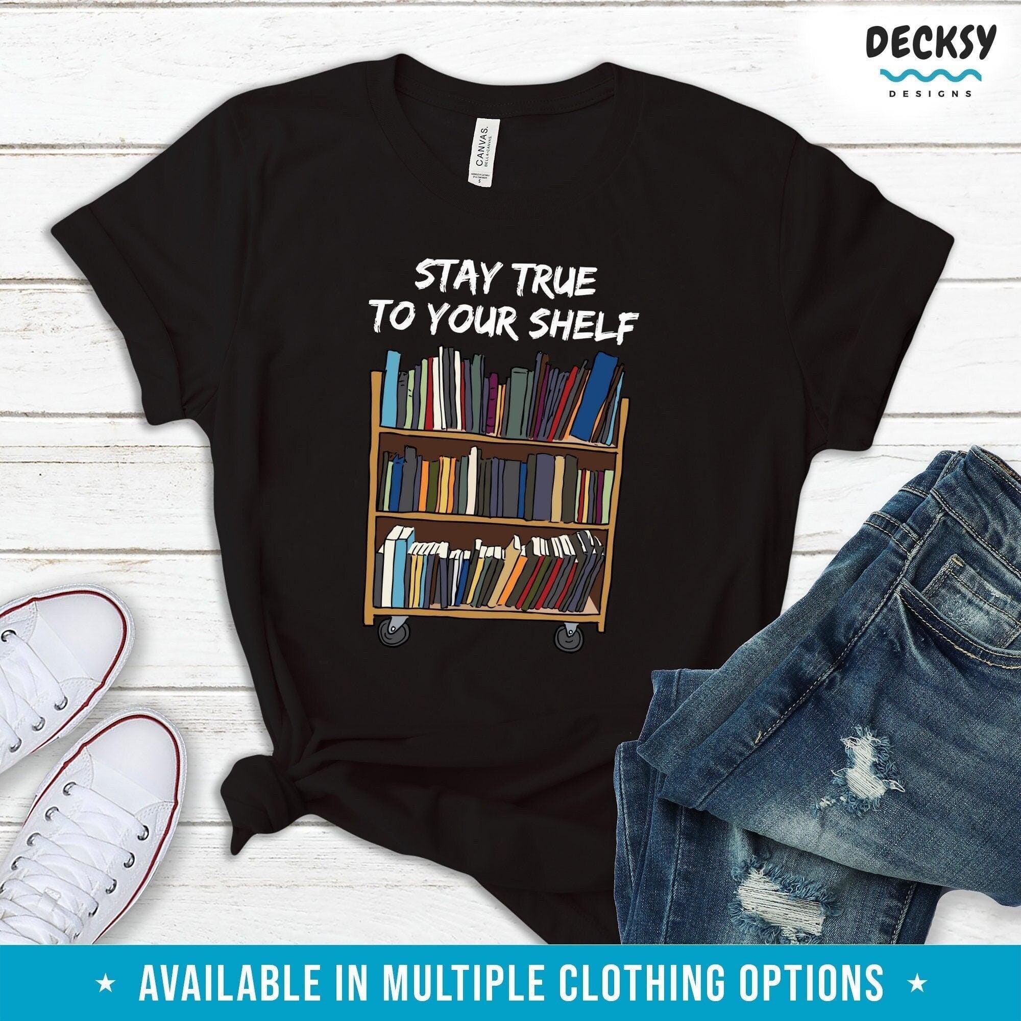 Funny Book Lover T-shirt, Gift for Reader-Clothing:Gender-Neutral Adult Clothing:Tops & Tees:T-shirts:Graphic Tees-DecksyDesigns