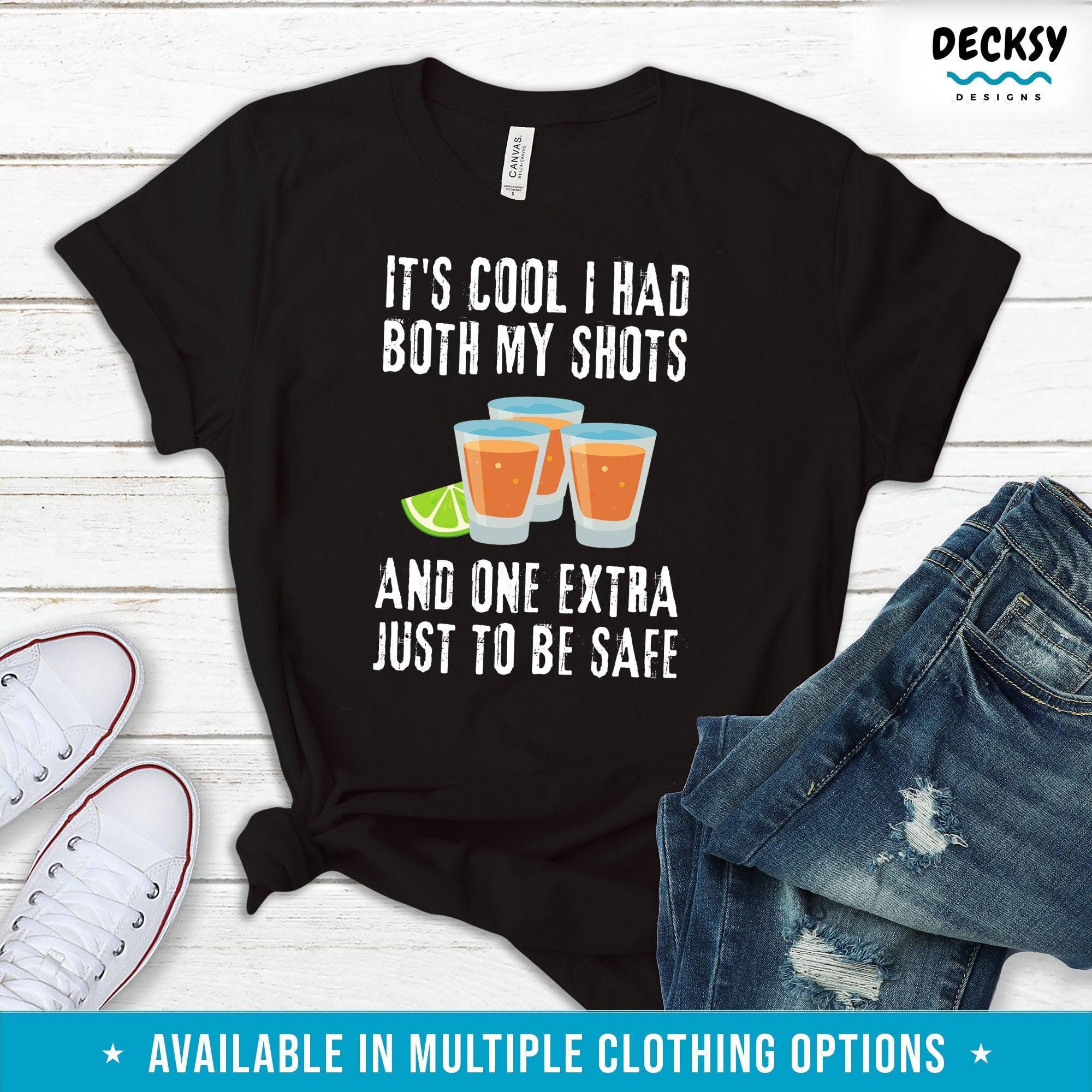 Funny Booster Shirt, Fully Vaccinated Gift-Clothing:Gender-Neutral Adult Clothing:Tops & Tees:T-shirts:Graphic Tees-DecksyDesigns