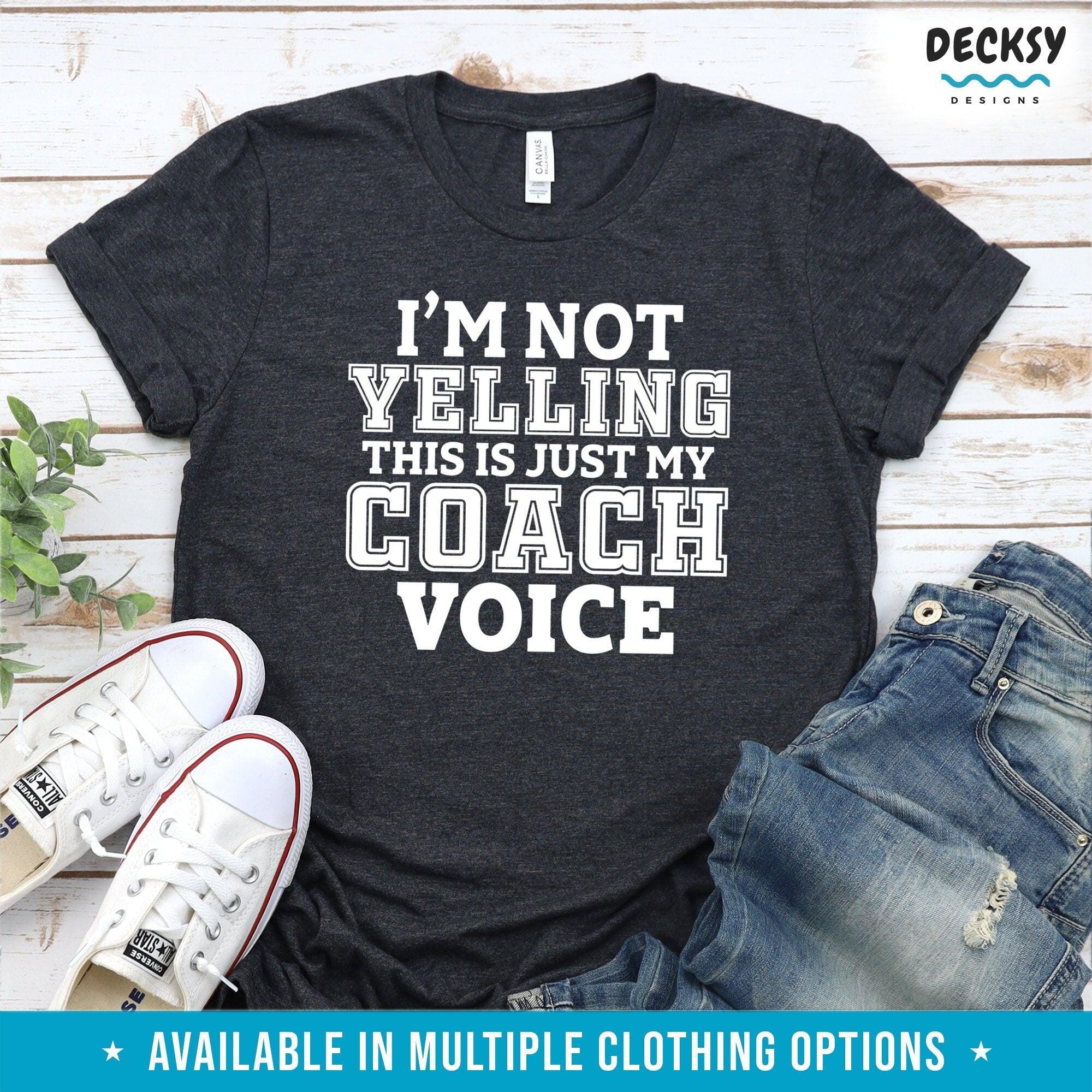 Funny Coach T Shirt, Athletic Trainer Gift-Clothing:Gender-Neutral Adult Clothing:Tops & Tees:T-shirts:Graphic Tees-DecksyDesigns