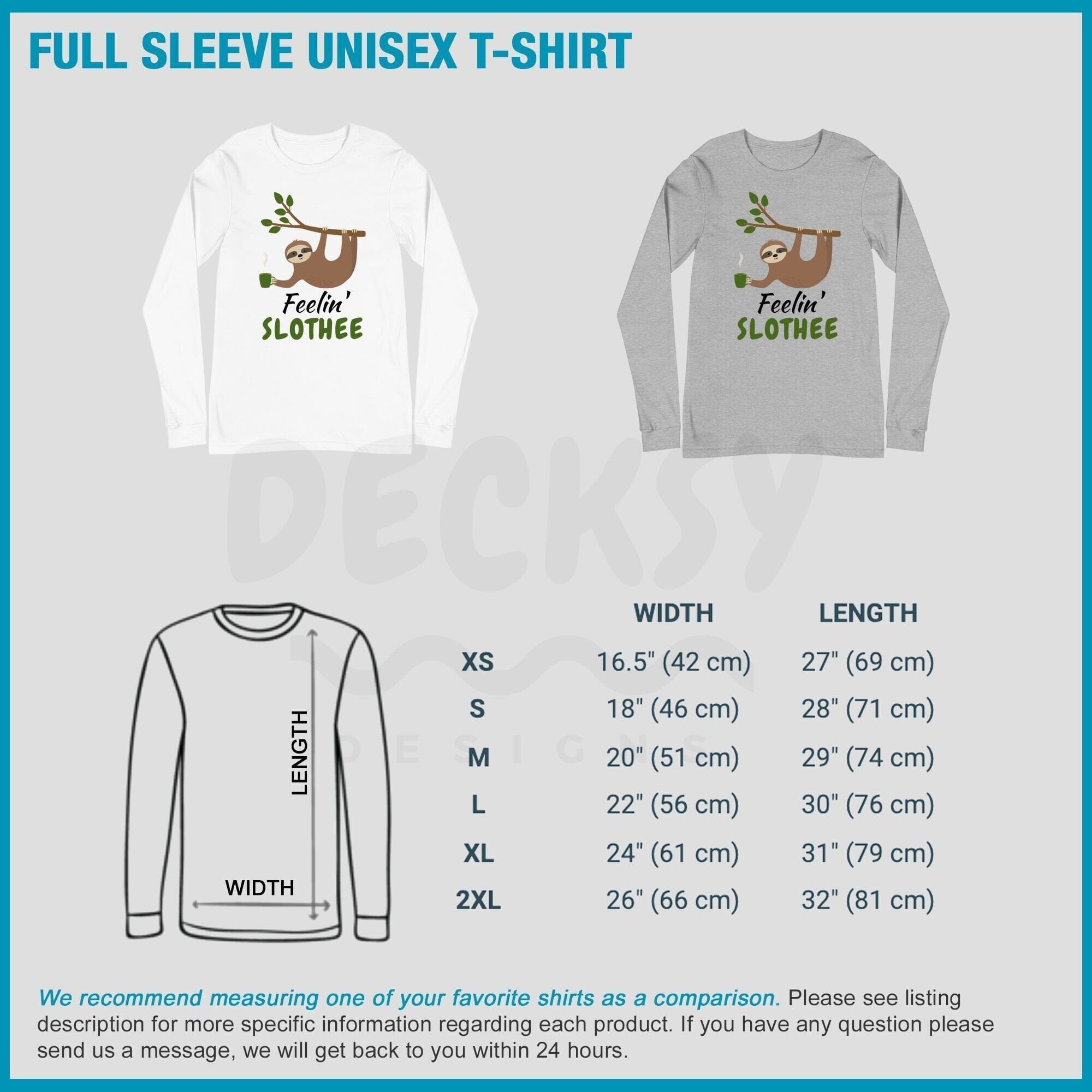 Funny Sloth Shirt, Gift For Sloth Lover-Clothing:Gender-Neutral Adult Clothing:Tops & Tees:T-shirts:Graphic Tees-DecksyDesigns