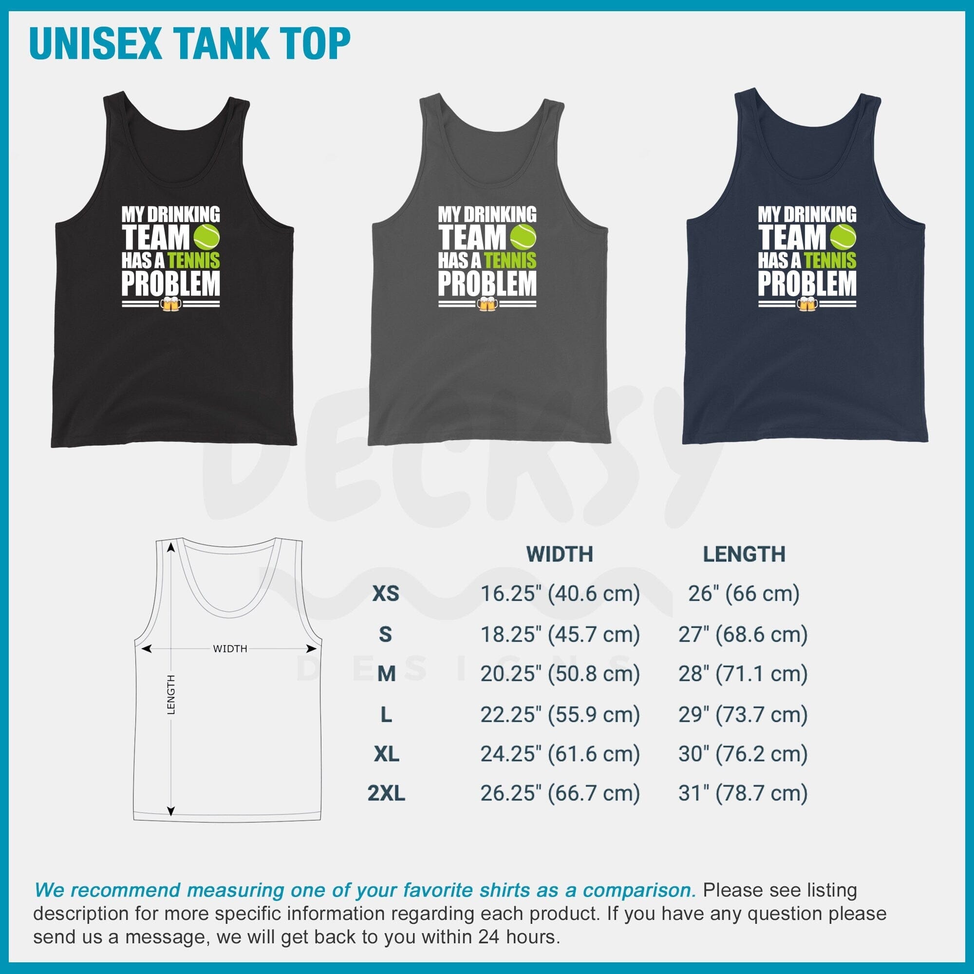 Funny Tennis Shirt, Drinking Team Gift-Clothing:Gender-Neutral Adult Clothing:Tops & Tees:T-shirts:Graphic Tees-DecksyDesigns