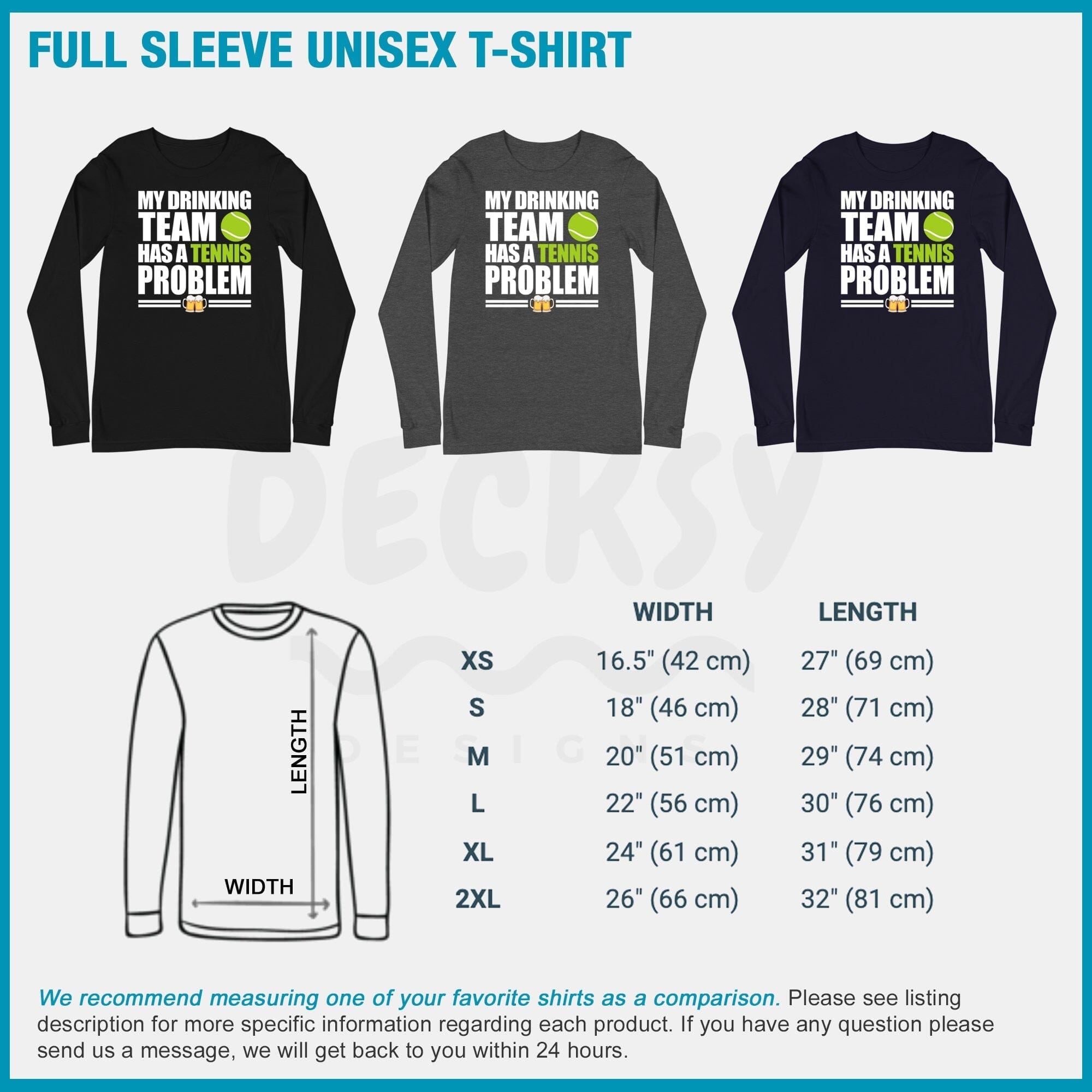 Funny Tennis Shirt, Drinking Team Gift-Clothing:Gender-Neutral Adult Clothing:Tops & Tees:T-shirts:Graphic Tees-DecksyDesigns