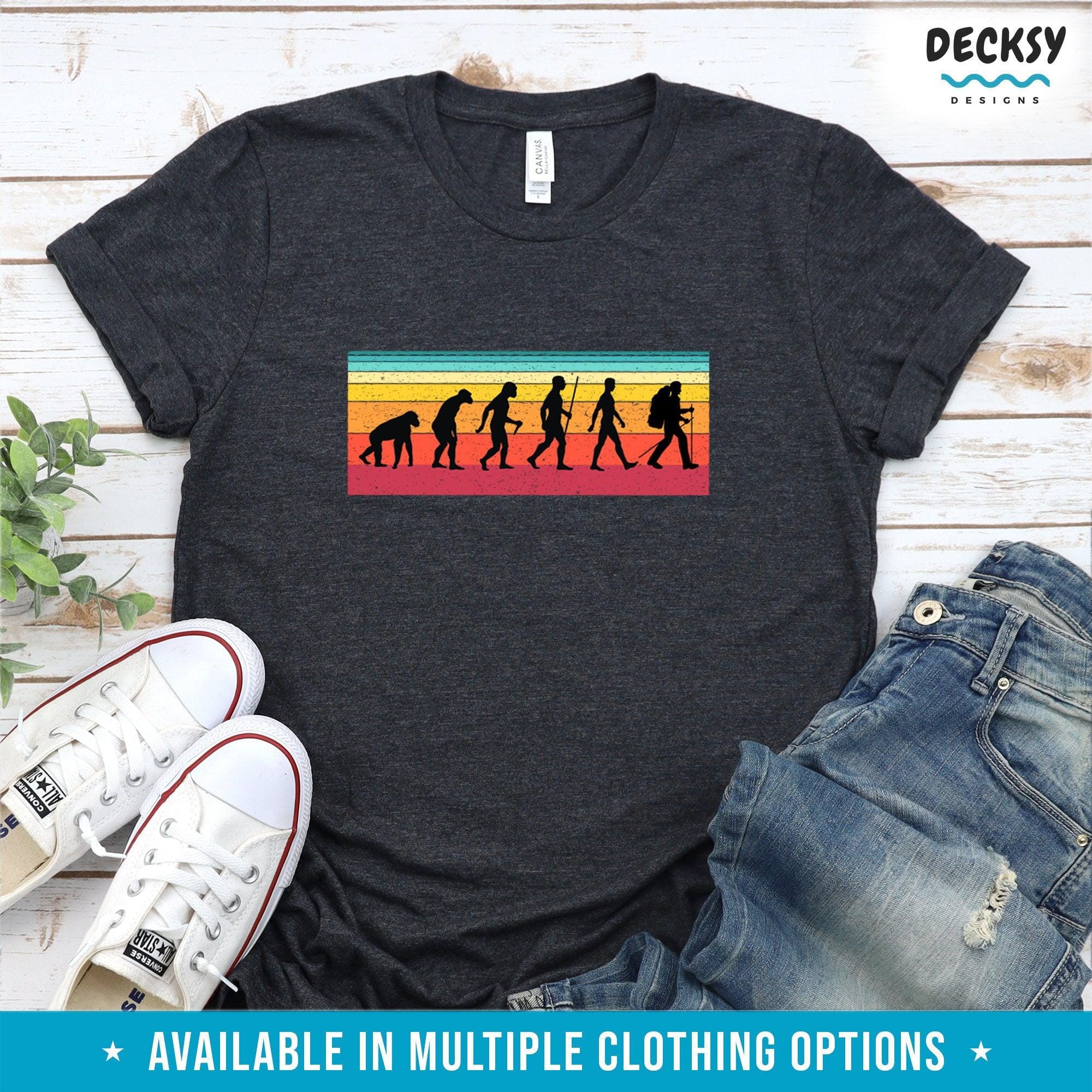 Funny Walking Shirt, Hiker Nature Lover Gift-Clothing:Gender-Neutral Adult Clothing:Tops & Tees:T-shirts:Graphic Tees-DecksyDesigns