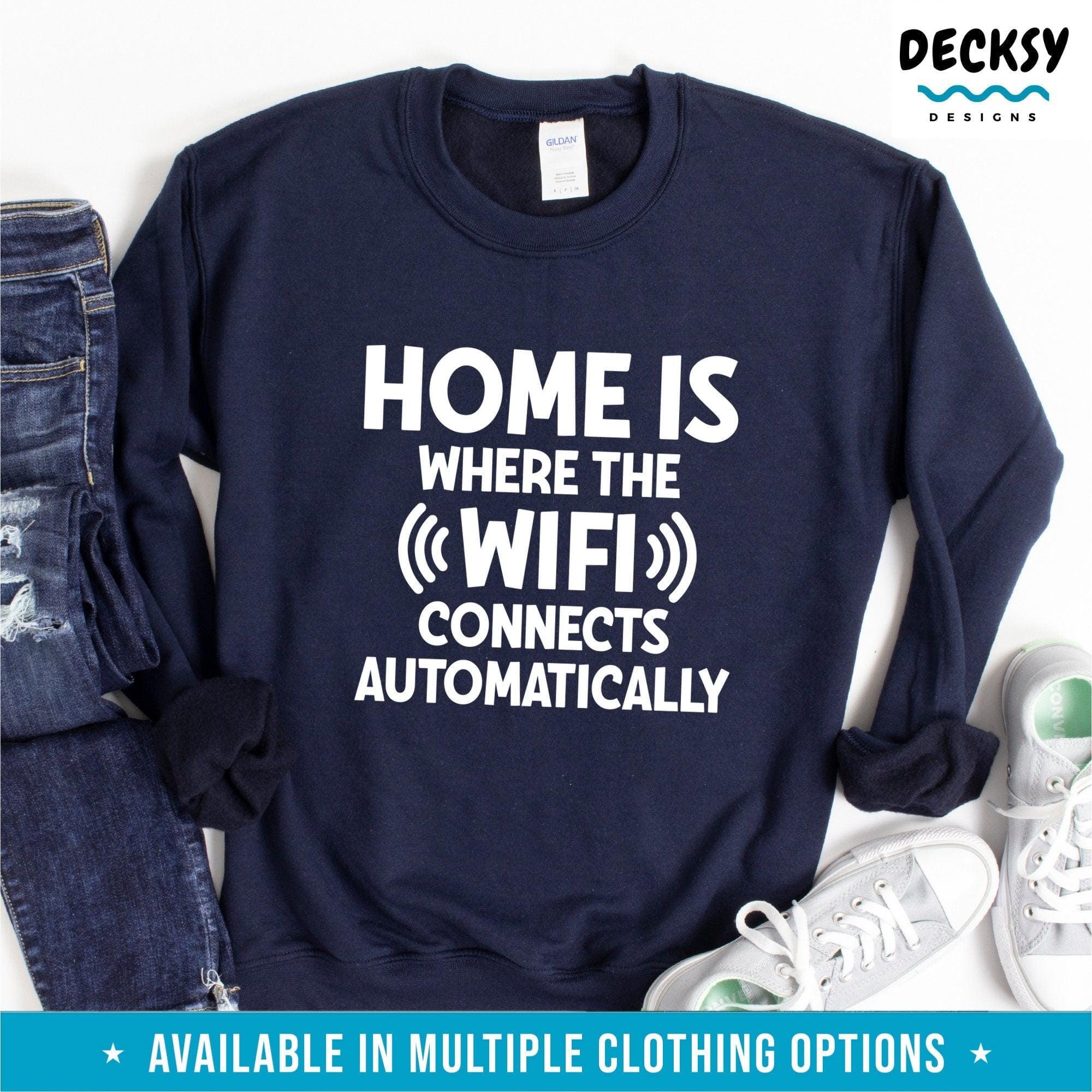 Funny Work From Home Shirt, Computer Nerd Gift-Clothing:Gender-Neutral Adult Clothing:Tops & Tees:T-shirts:Graphic Tees-DecksyDesigns