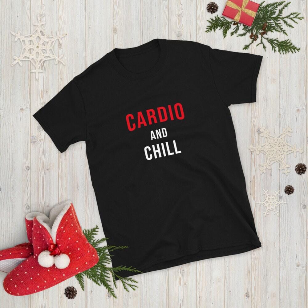 Funny Workout Shirt, Cardio Exercise Gift-Clothing:Gender-Neutral Adult Clothing:Tops & Tees:T-shirts:Graphic Tees-DecksyDesigns