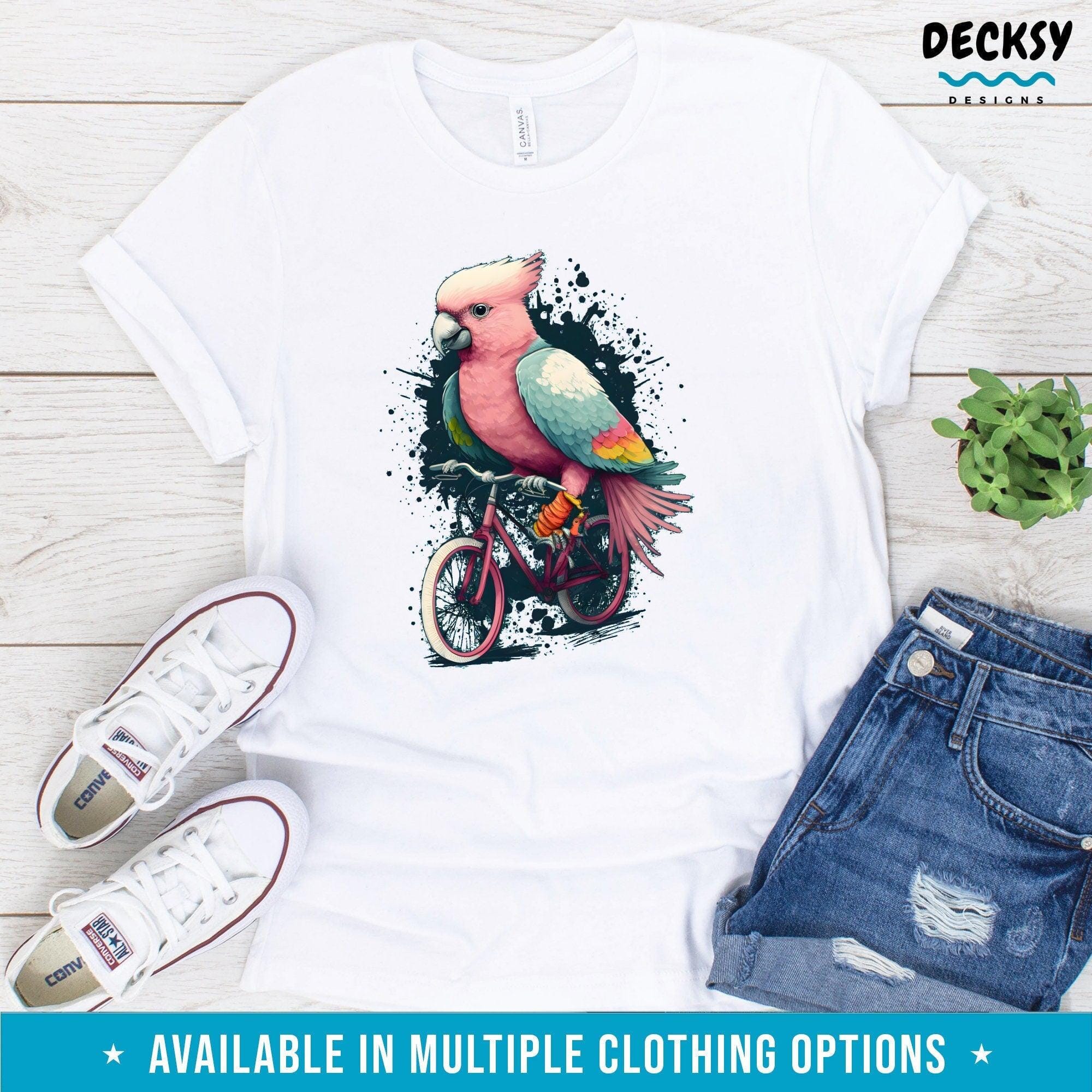 Galah Cockatoo Cycling Shirt Kids, Bike Lover Gift-Clothing:Gender-Neutral Adult Clothing:Tops & Tees:T-shirts:Graphic Tees-DecksyDesigns