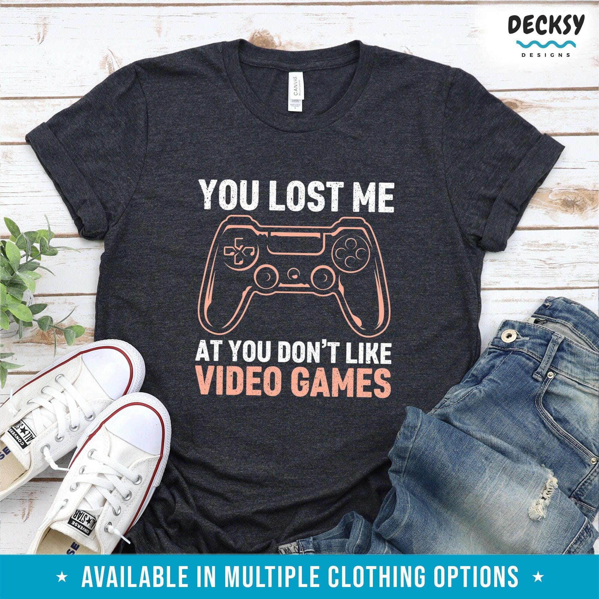 Gaming Shirt, Video Game Lover Gift-Clothing:Gender-Neutral Adult Clothing:Tops & Tees:T-shirts:Graphic Tees-DecksyDesigns