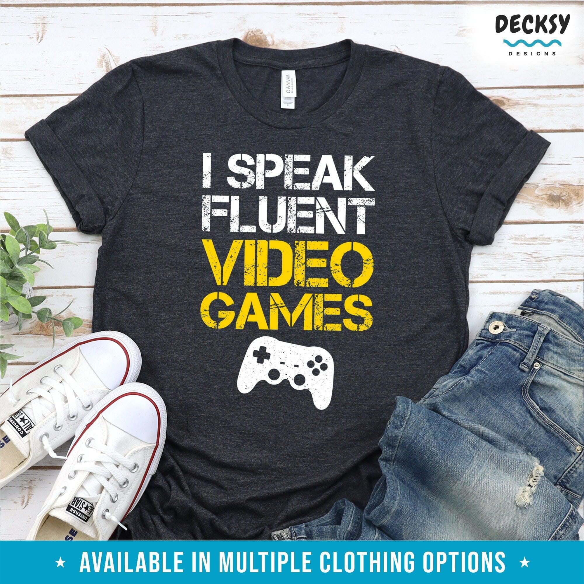 Gaming Shirt, Video Gamer Gift-Clothing:Gender-Neutral Adult Clothing:Tops & Tees:T-shirts:Graphic Tees-DecksyDesigns