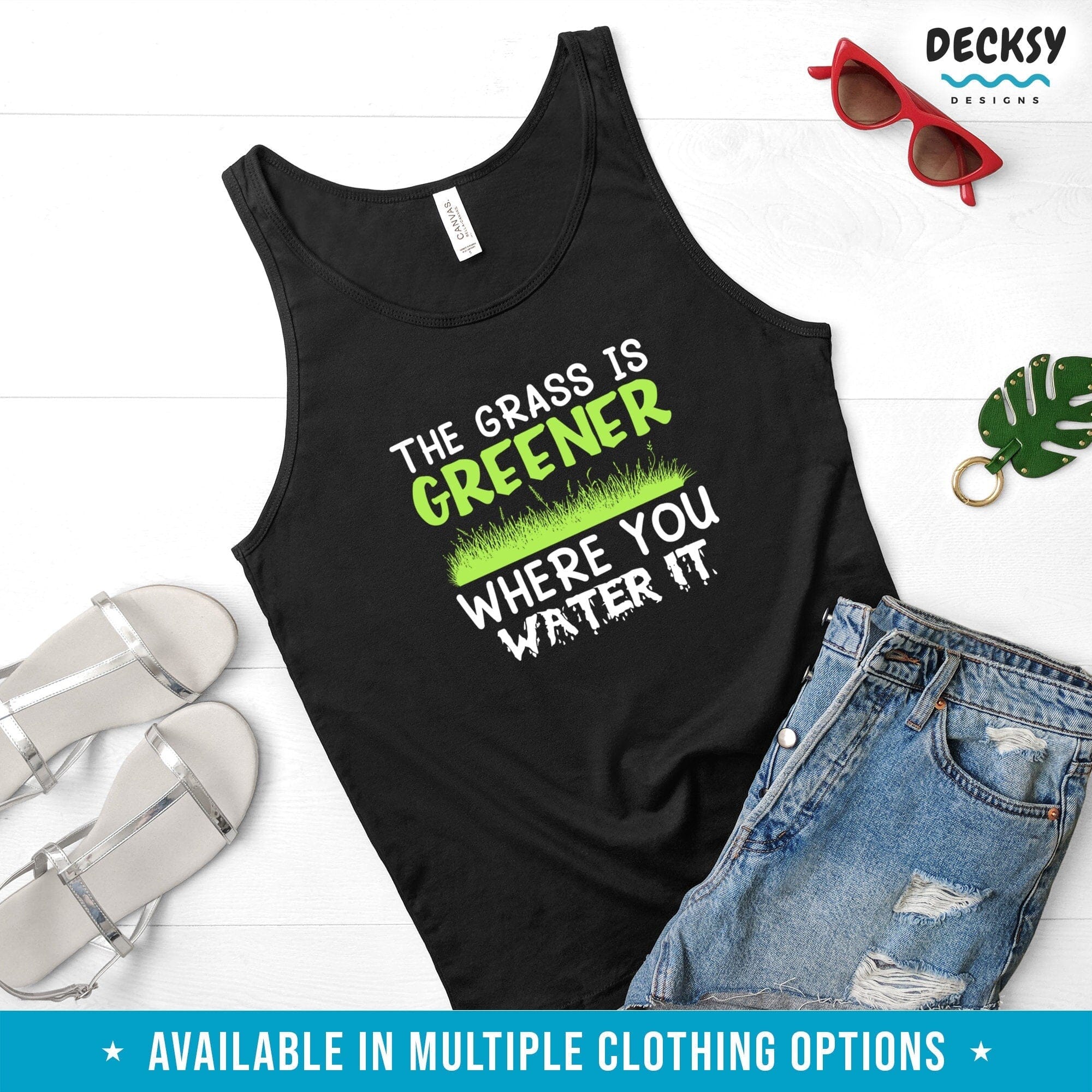 Gardening Gifts, Lawn Mowing Shirt-Clothing:Gender-Neutral Adult Clothing:Tops & Tees:T-shirts:Graphic Tees-DecksyDesigns